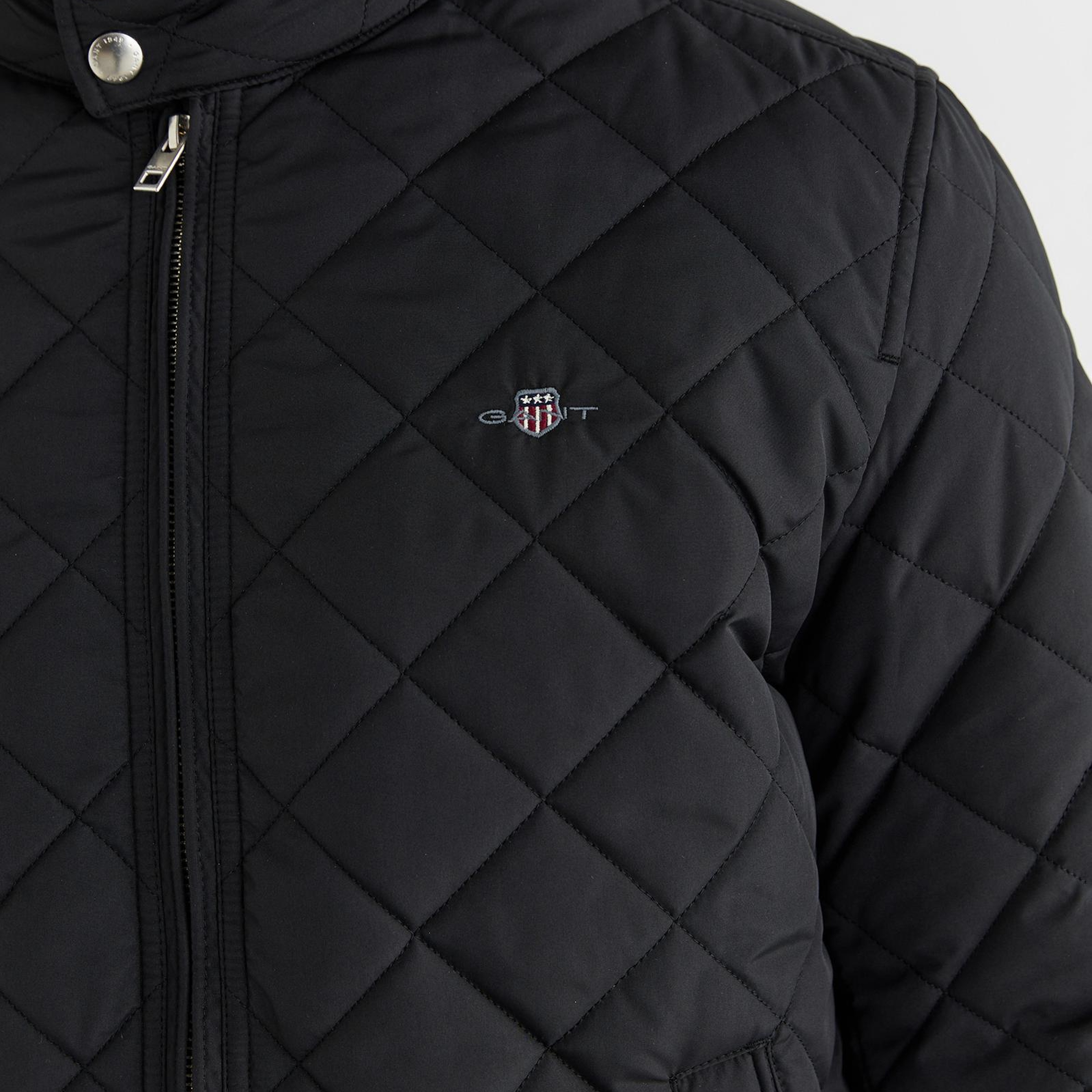 GANT Erkek Siyah Dik Yaka Logolu Ceket