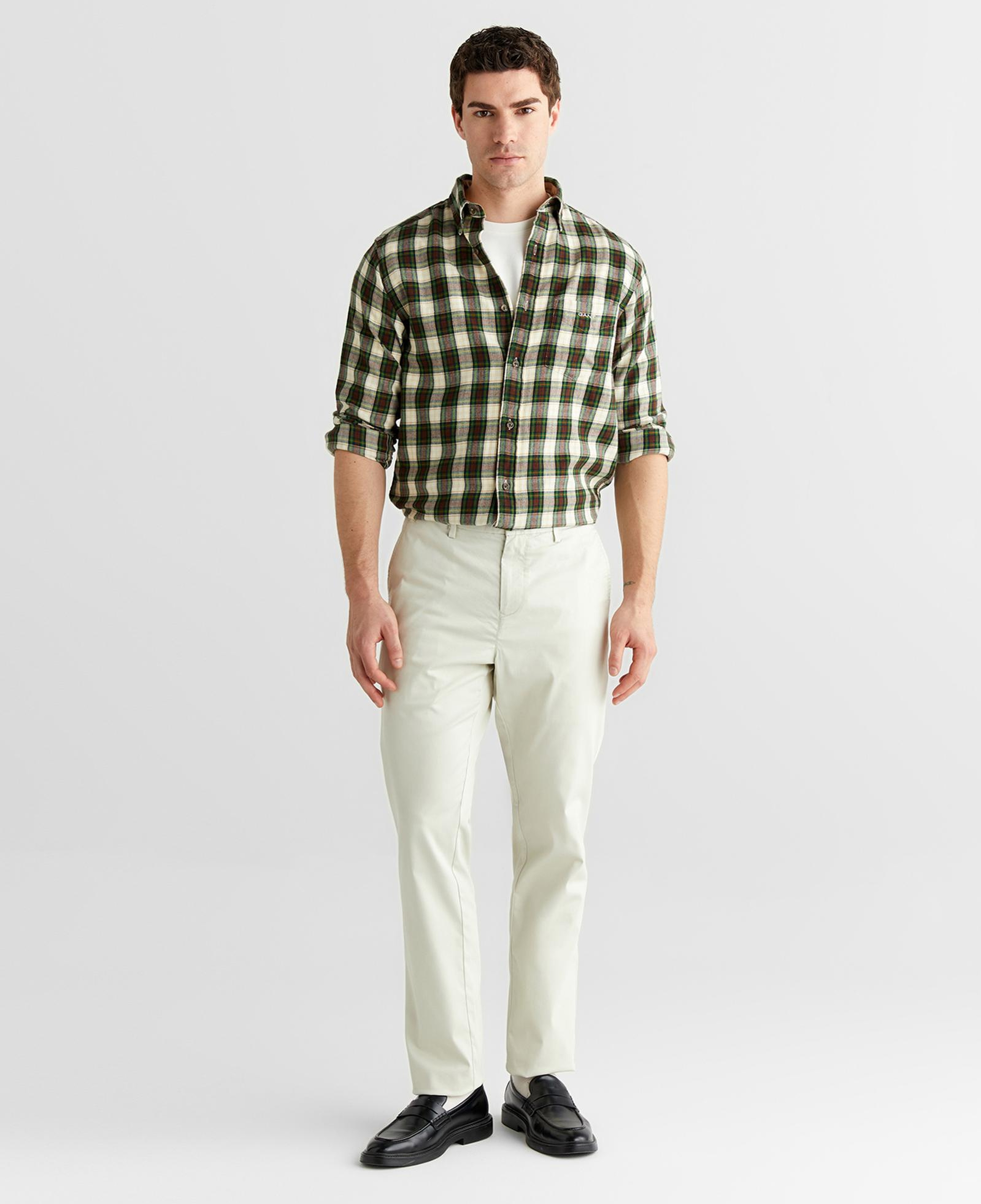 GANT Erkek Beyaz Slim Fit Pantolon