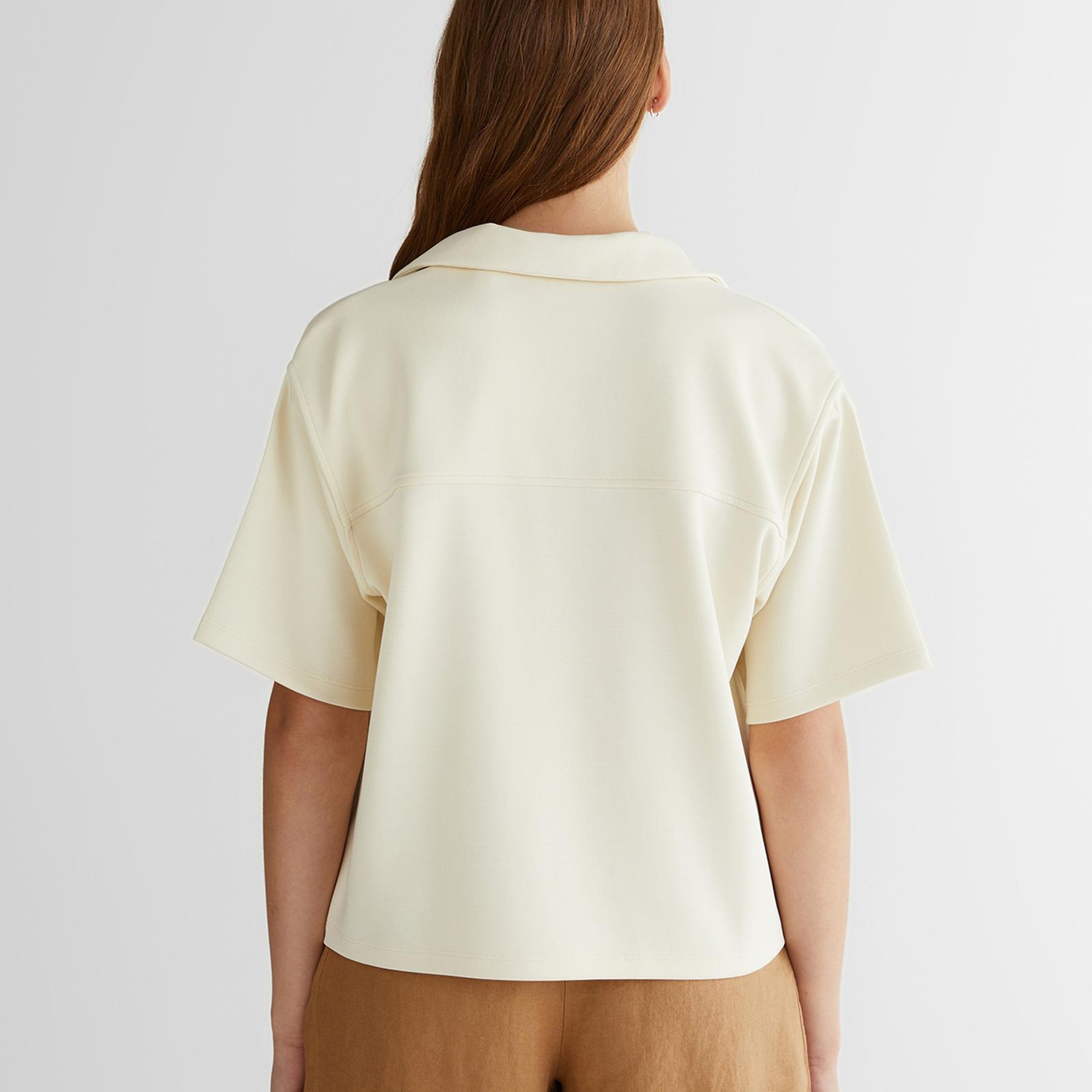 GANT Kadın Krem Logolu Polo