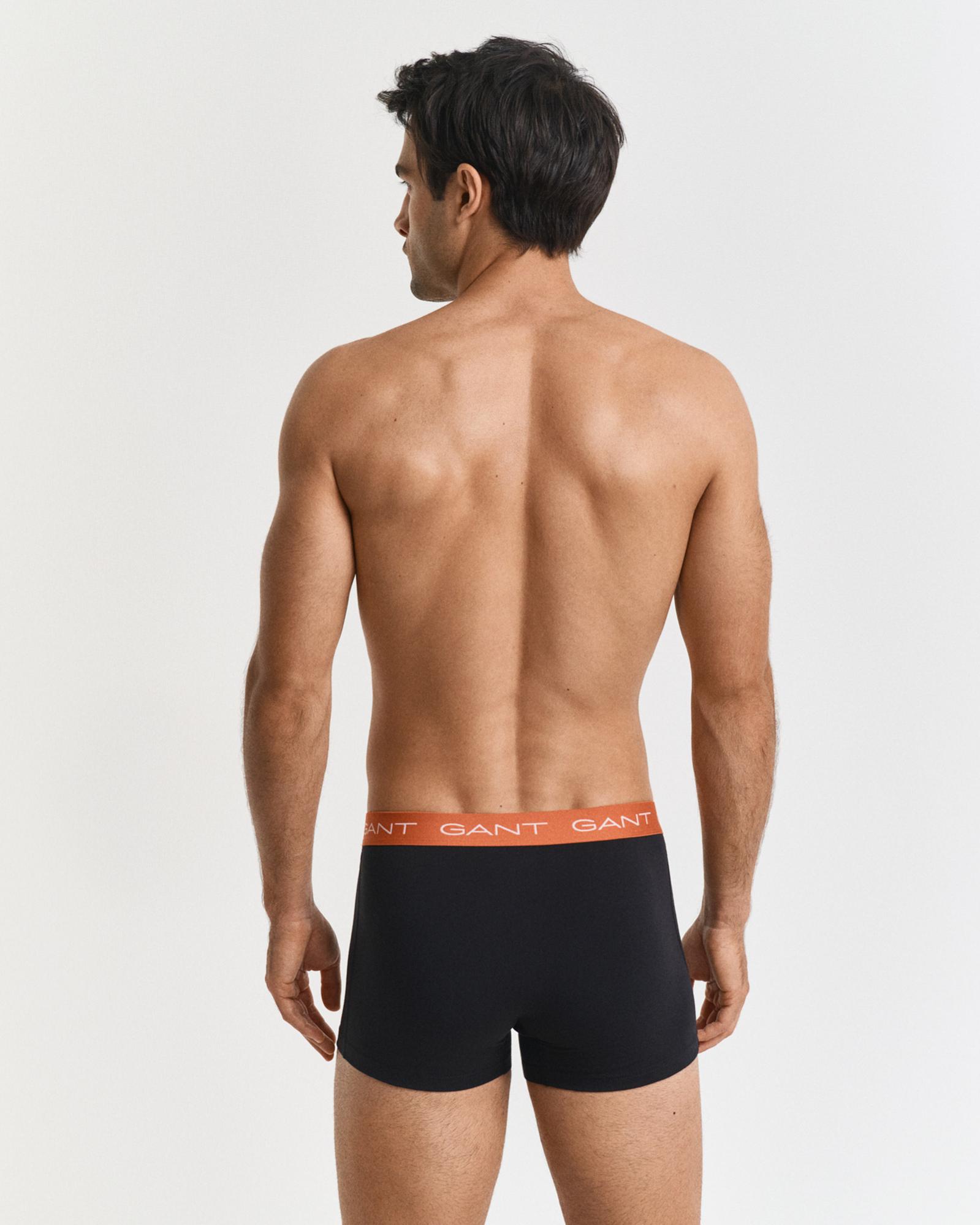 GANT Erkek Siyah Slim Fit 3'lü Boxer
