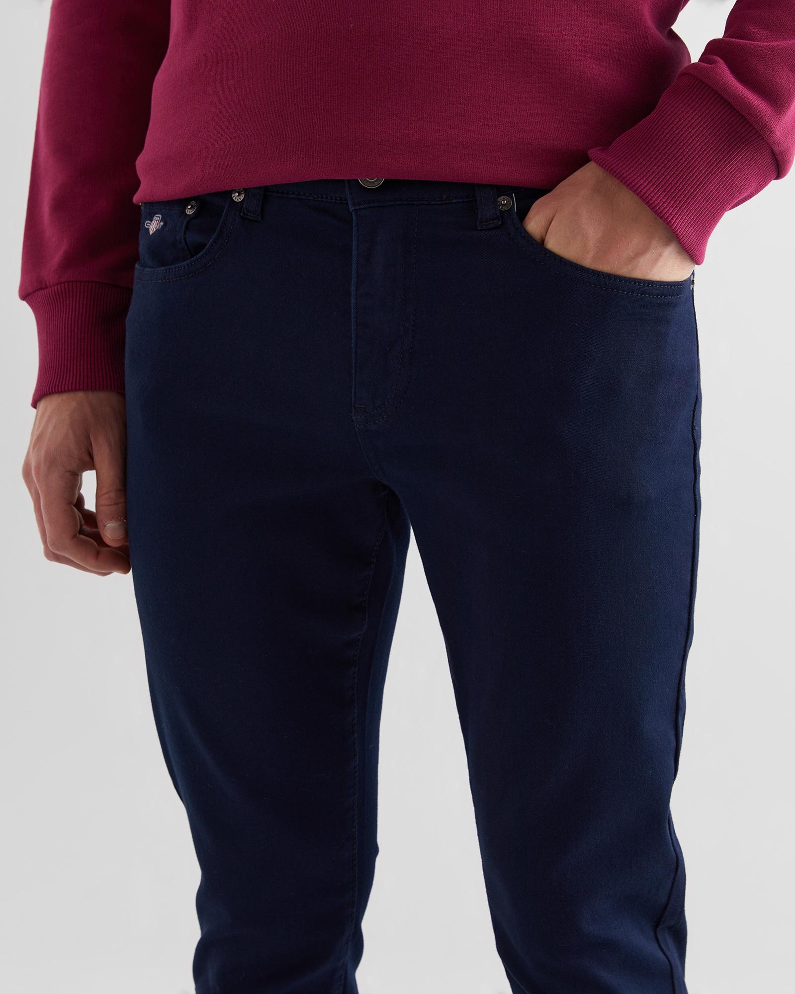 GANT Erkek Lacivert Slim Fit Pantolon