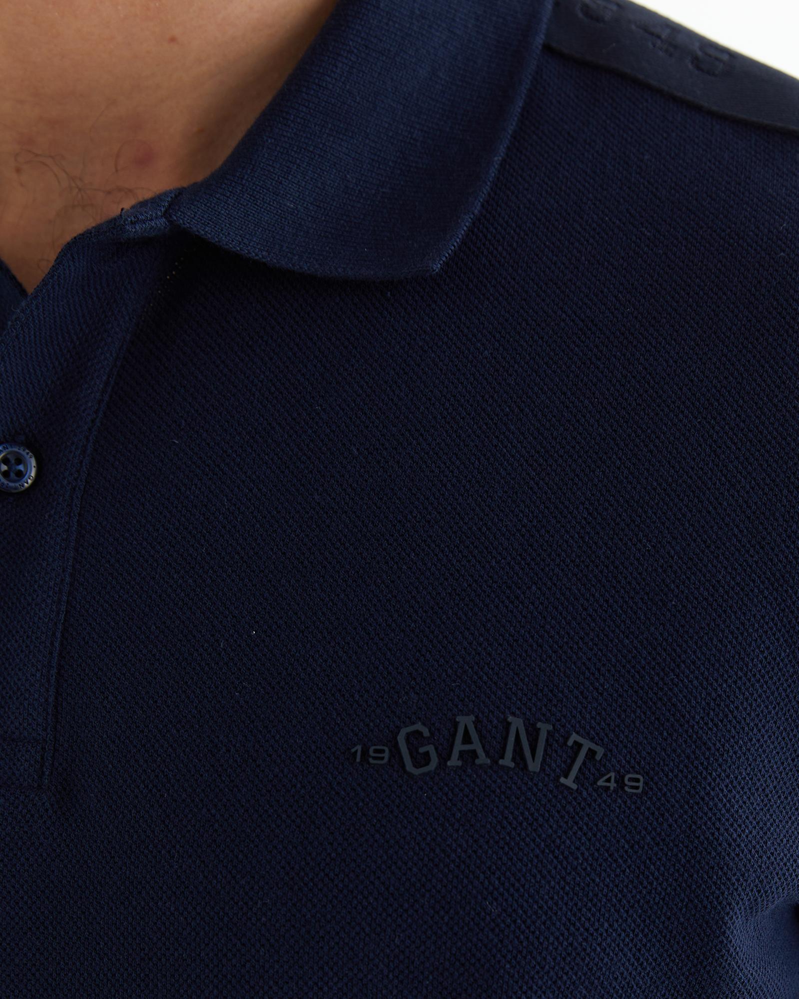 GANT Erkek Lacivert Regular Fit Logolu Polo