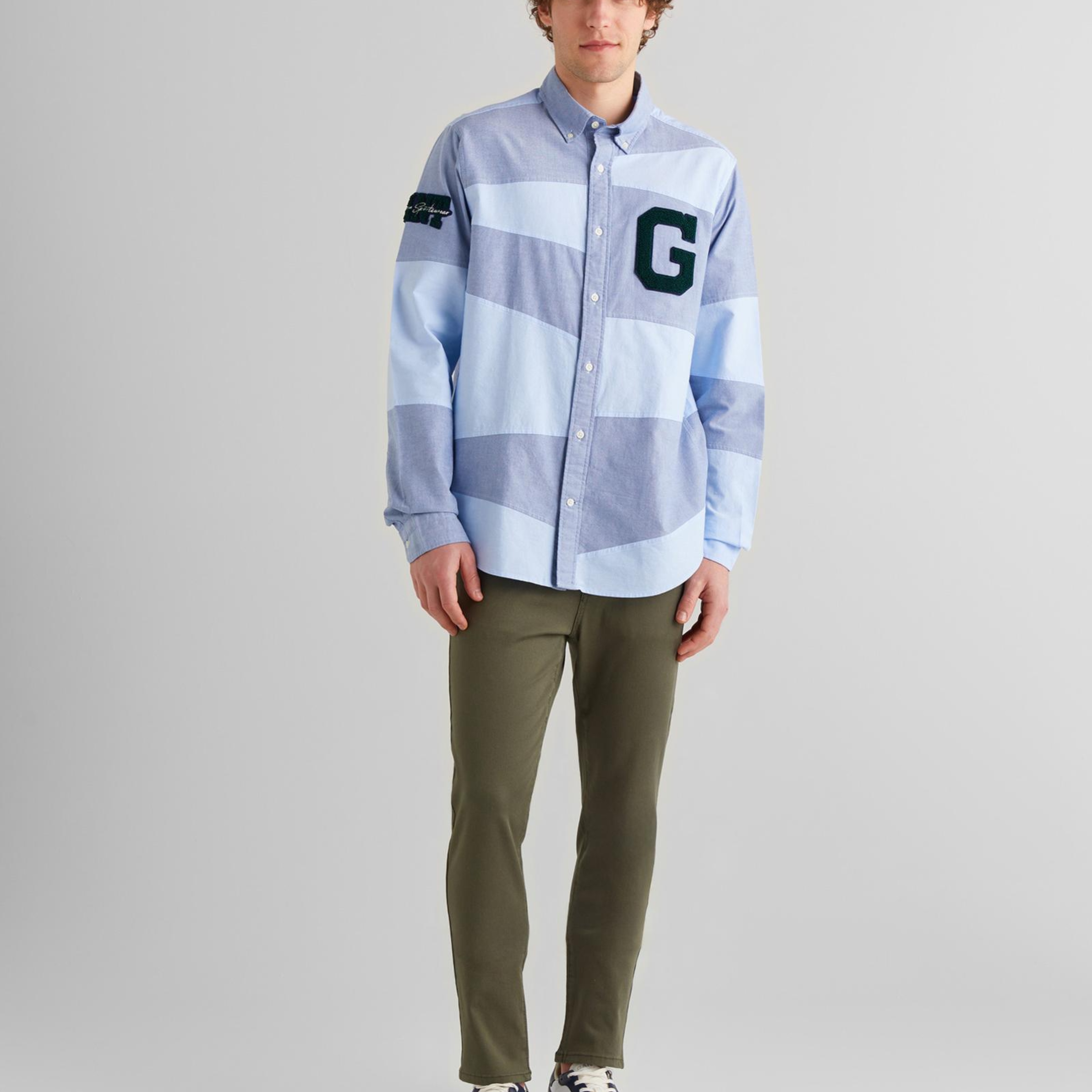 GANT Erkek Yeşil Slim Fit Pantolon