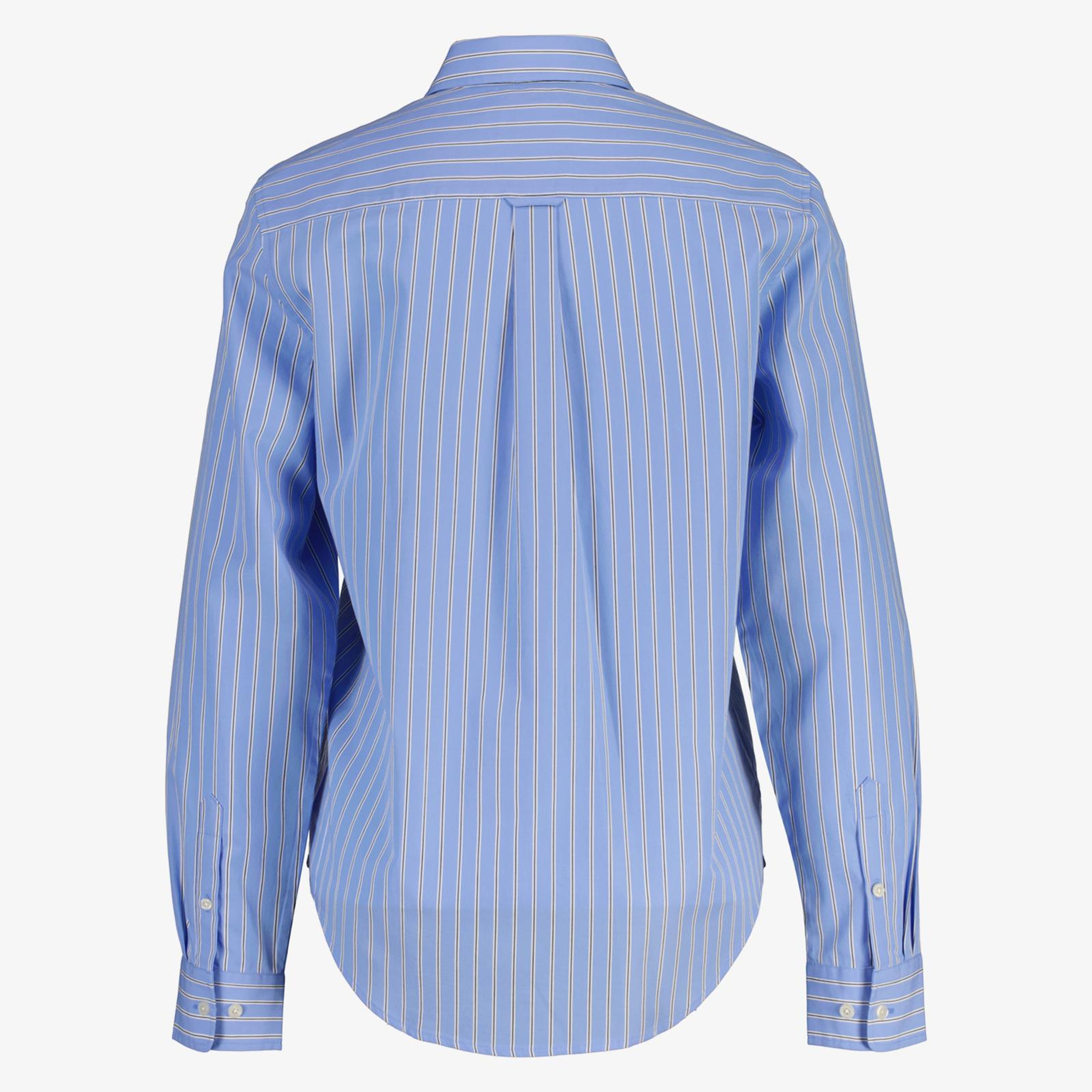 GANT Kadın Mavi Regular Fit Çizgili Gömlek