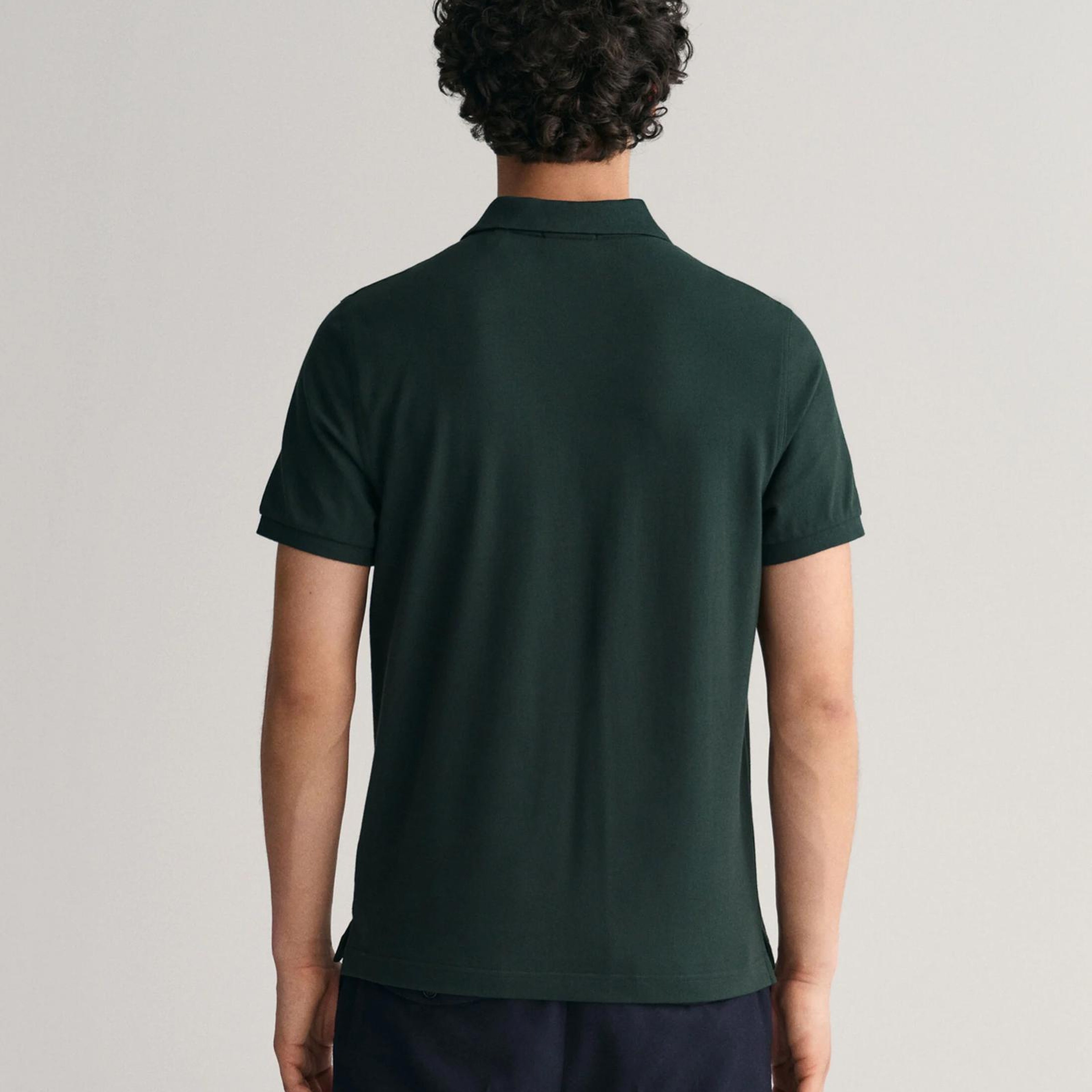 GANT Erkek Yeşil Regular Fit Polo