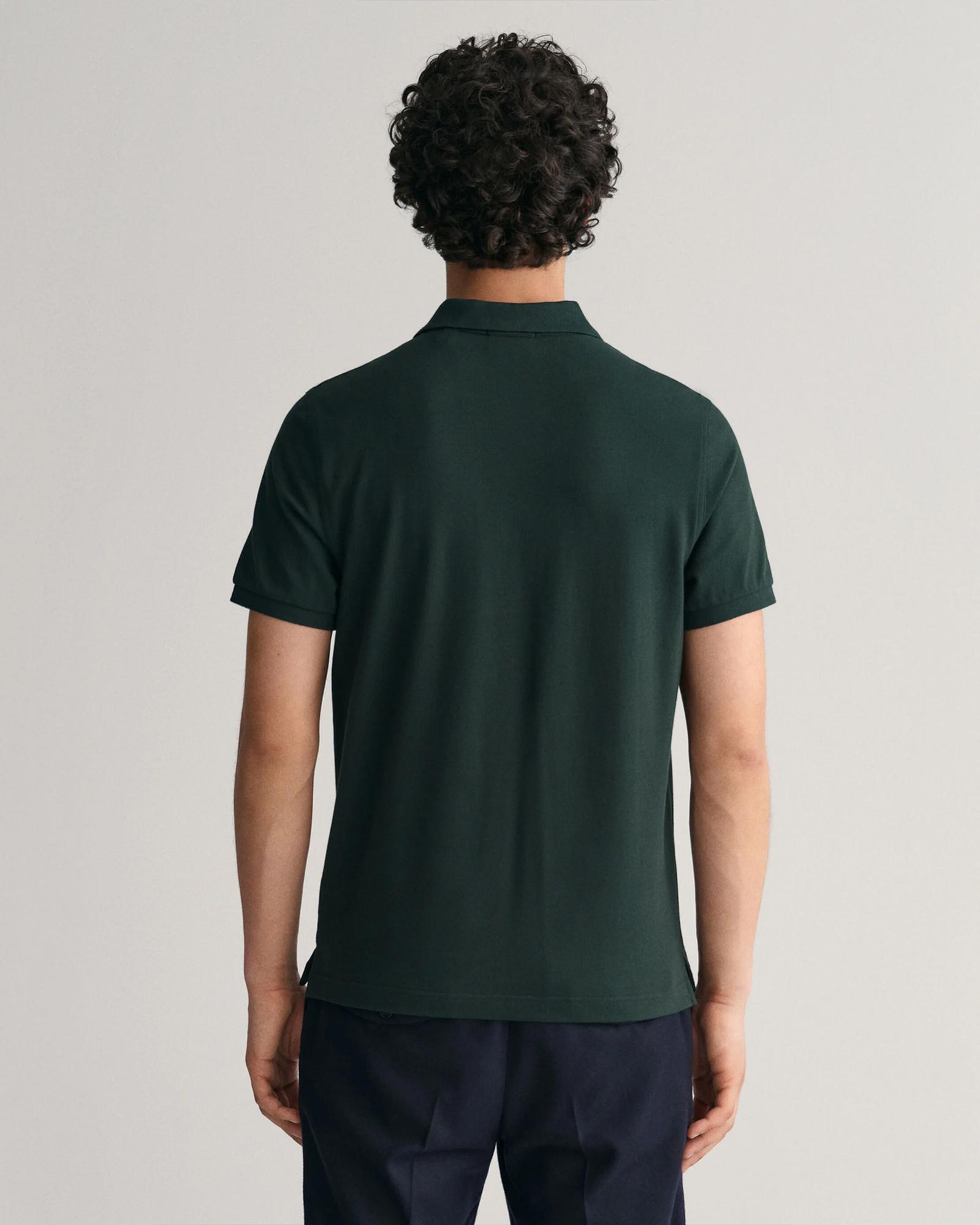 GANT Erkek Yeşil Regular Fit Polo