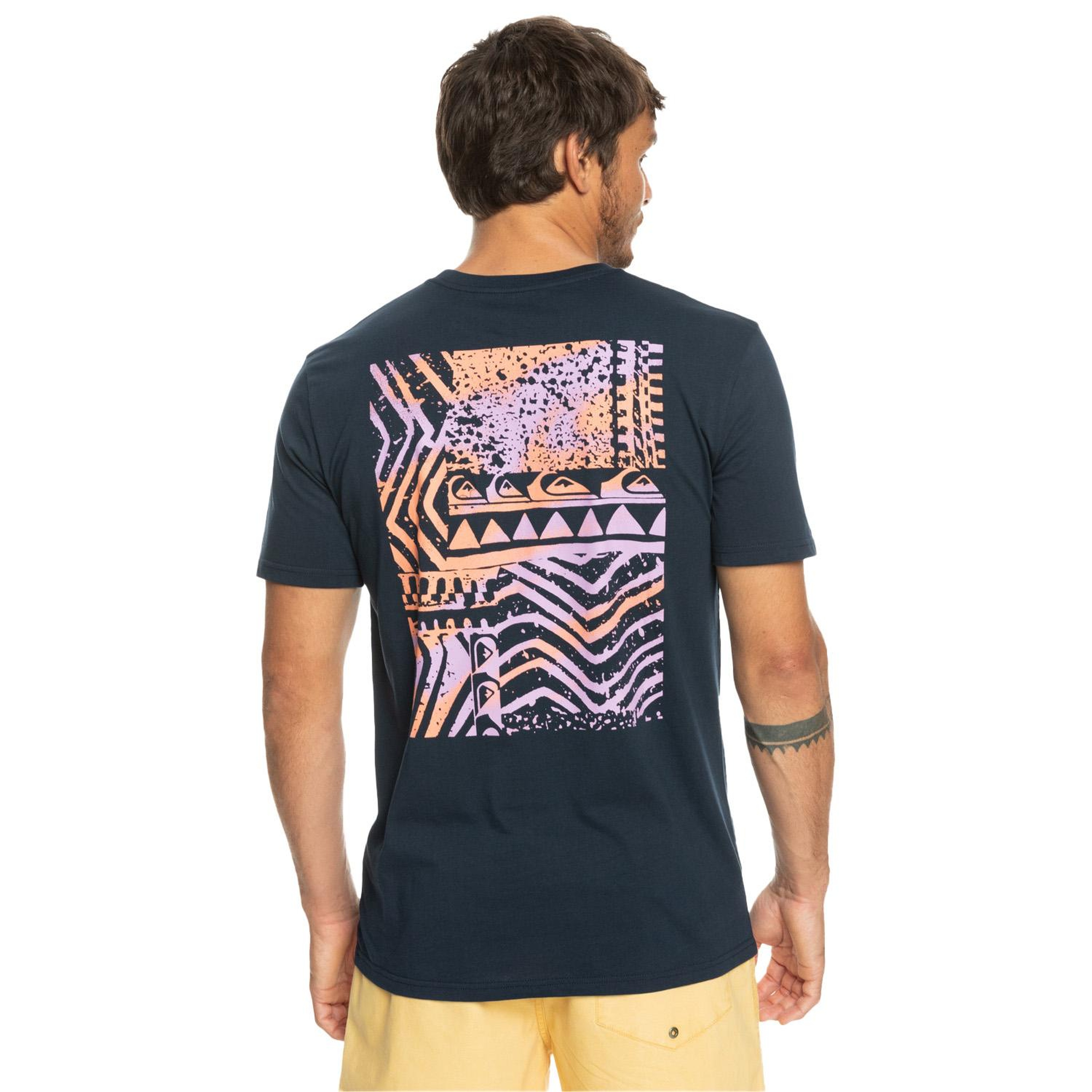 Quiksilver Quikspray Erkek Mavi Tişört