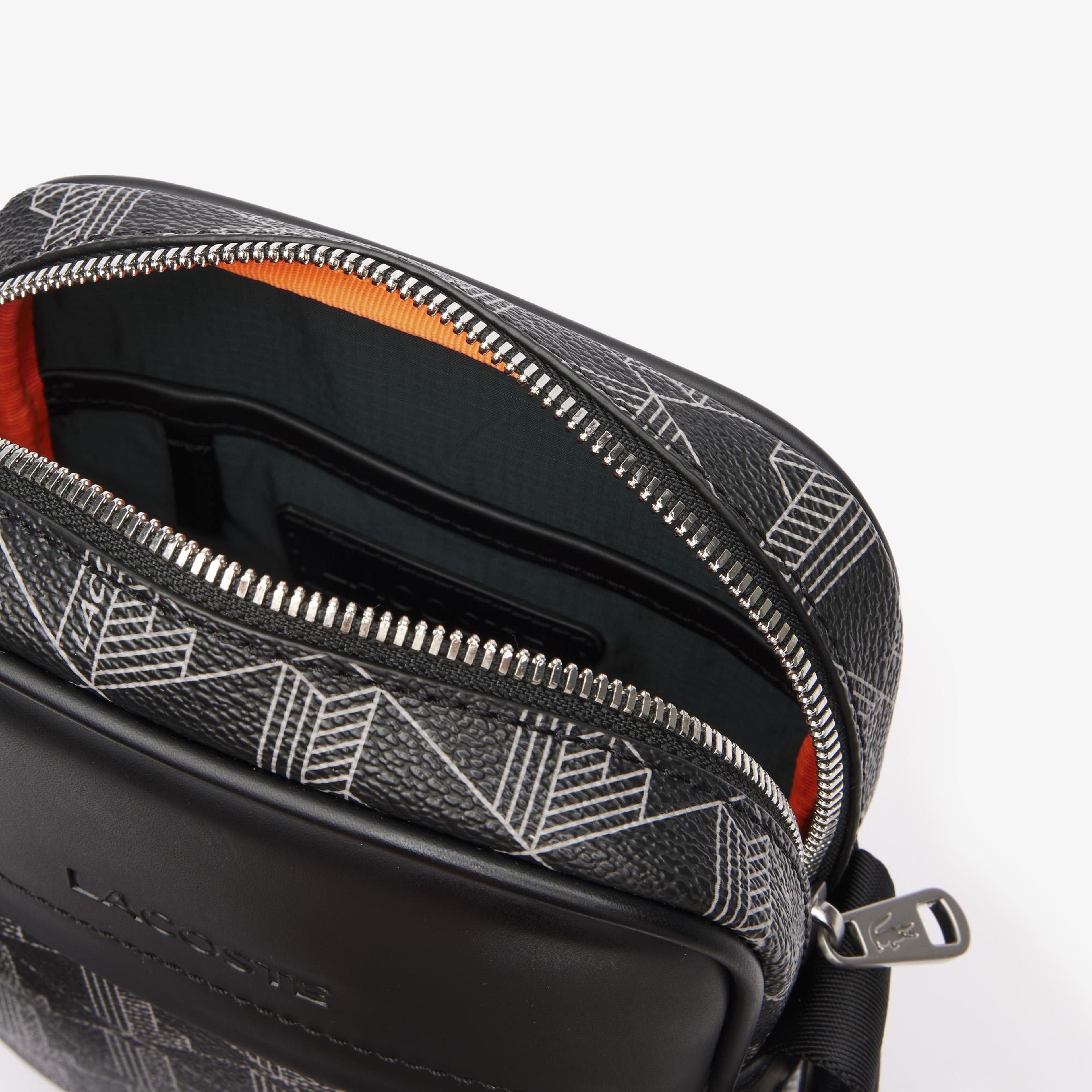 Lacoste The Blend Erkek Monogram Siyah Postacı Çantası