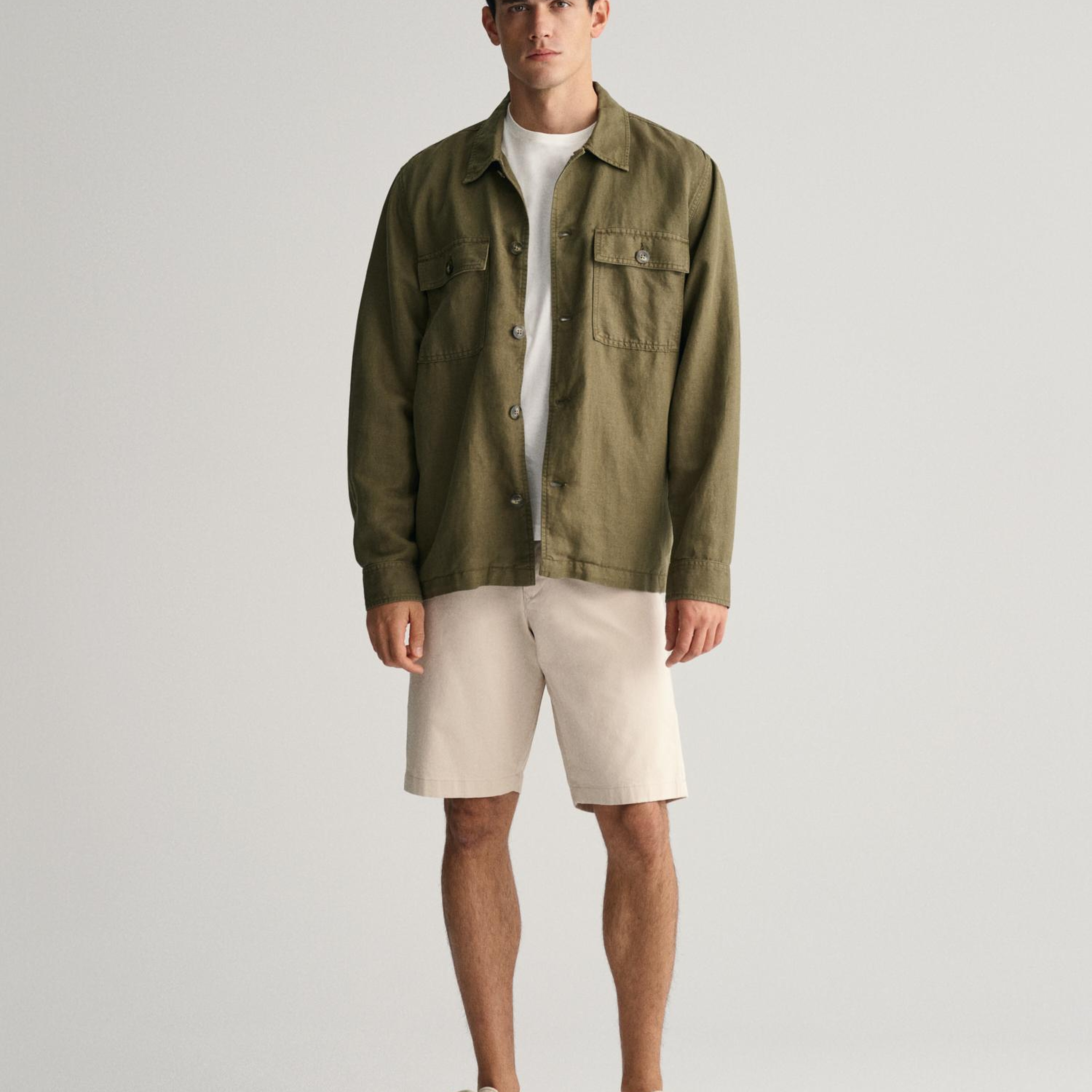 GANT Erkek Krem Relaxed Fit Chino Şort