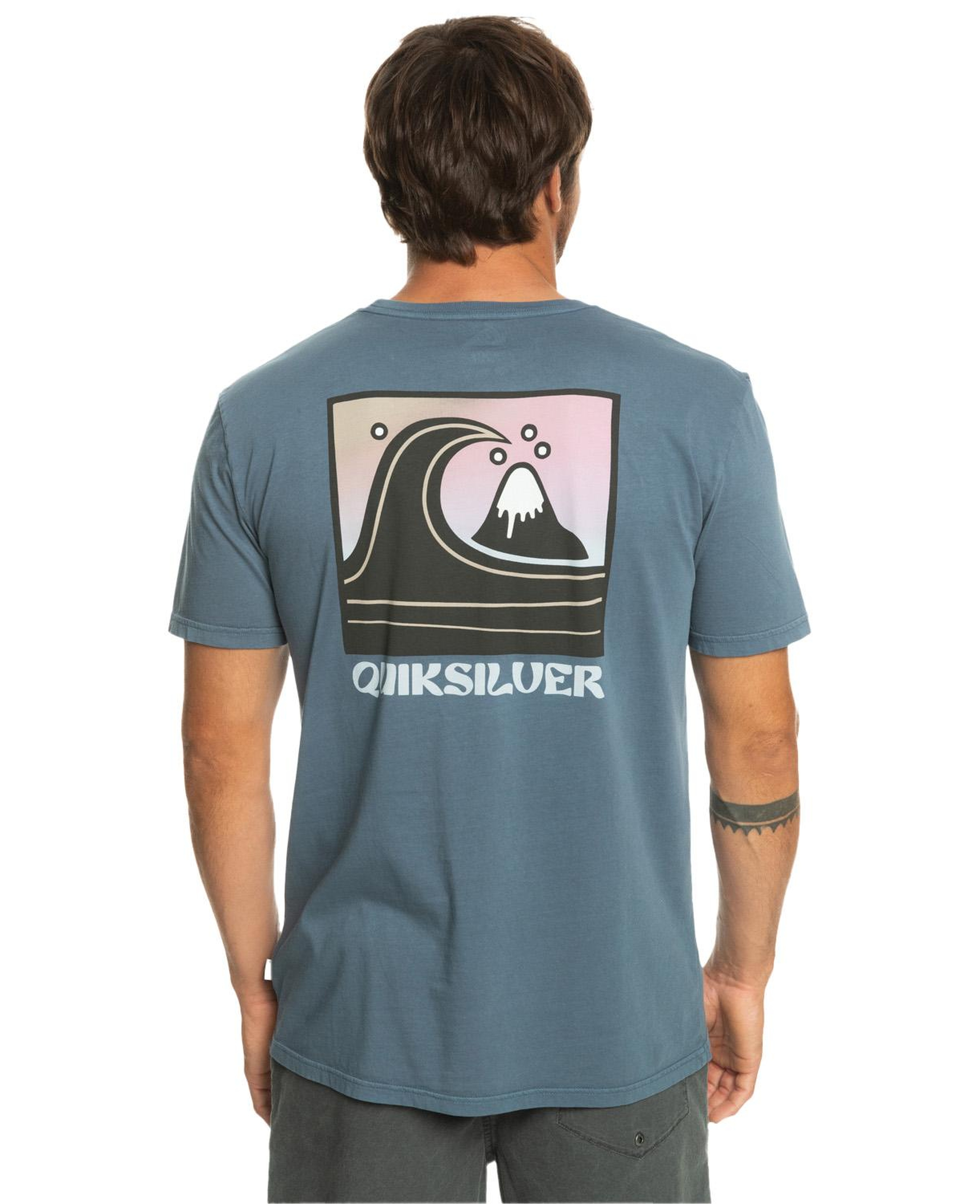 Quiksilver Qsbubblestamp Erkek Mavi Tişört