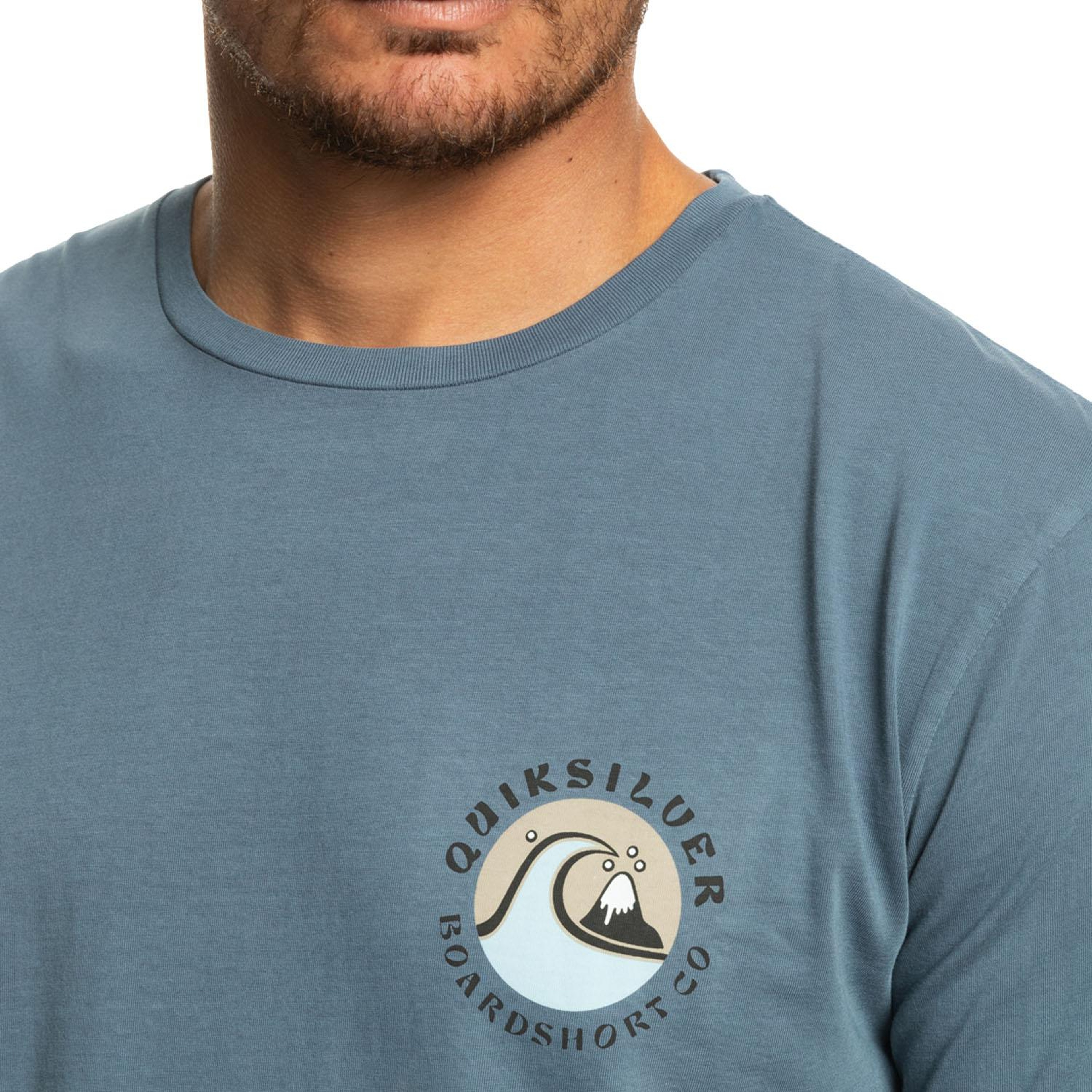 Quiksilver Qsbubblestamp Erkek Mavi Tişört