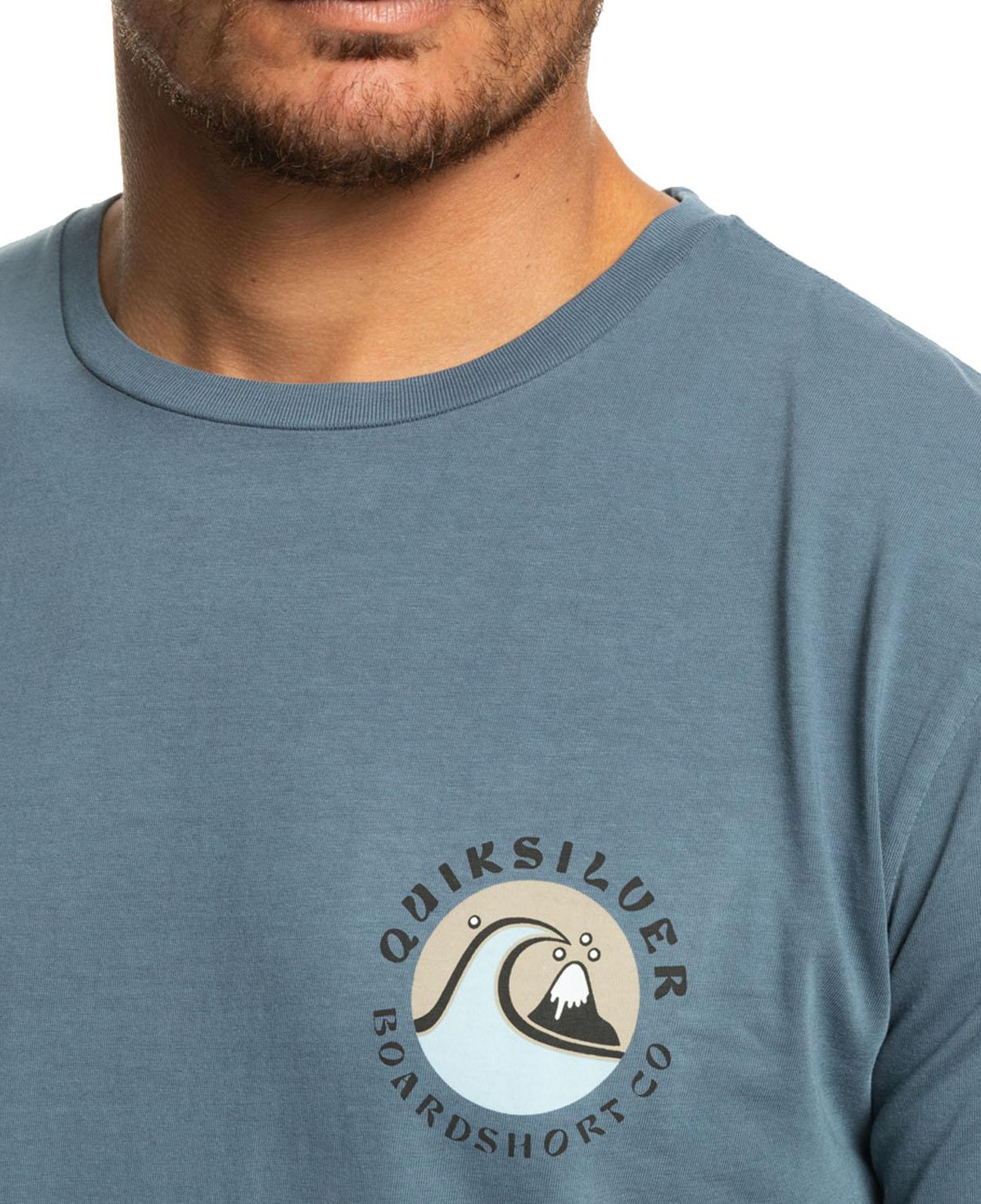 Quiksilver Qsbubblestamp Erkek Mavi Tişört