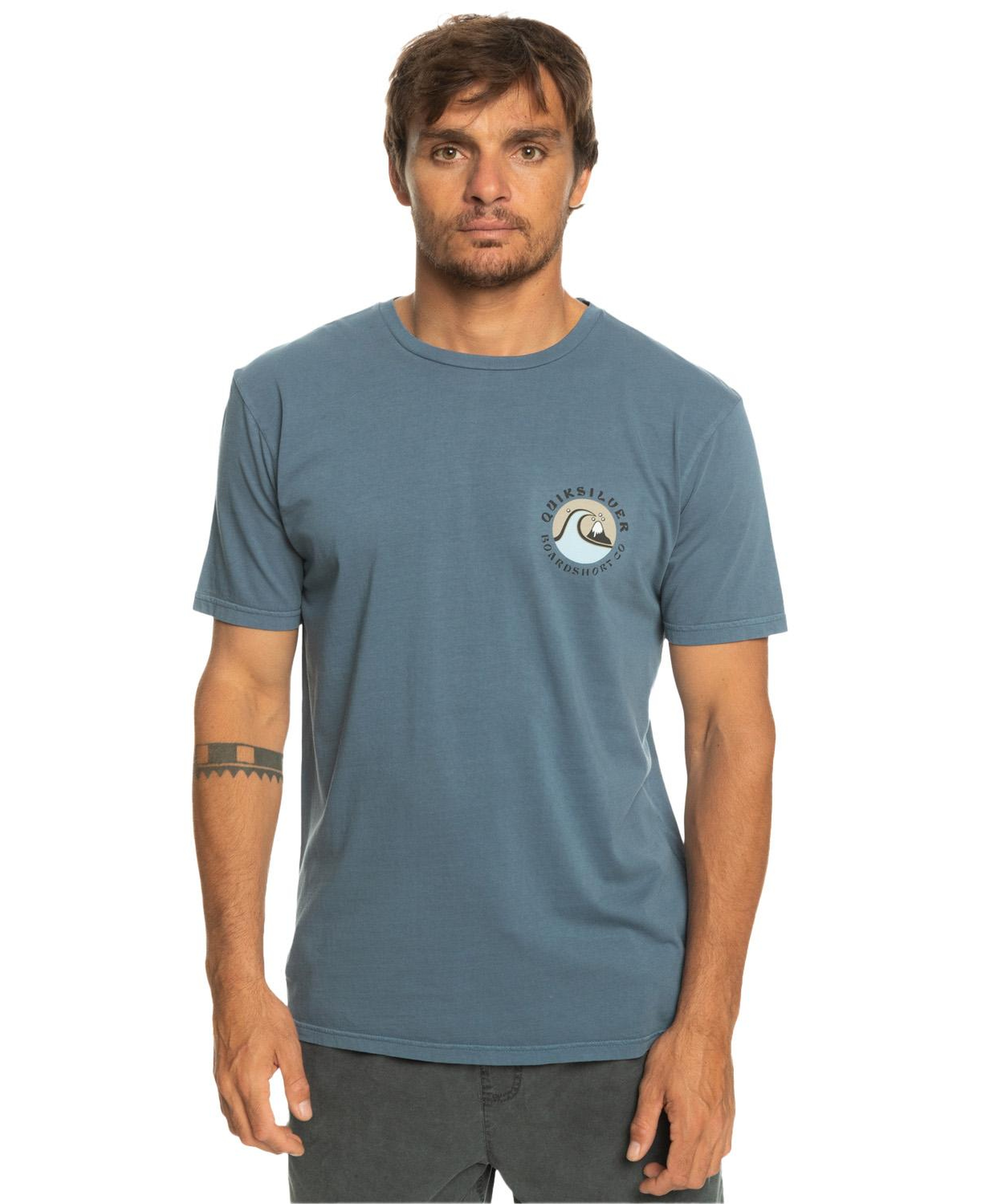 Quiksilver Qsbubblestamp Erkek Mavi Tişört