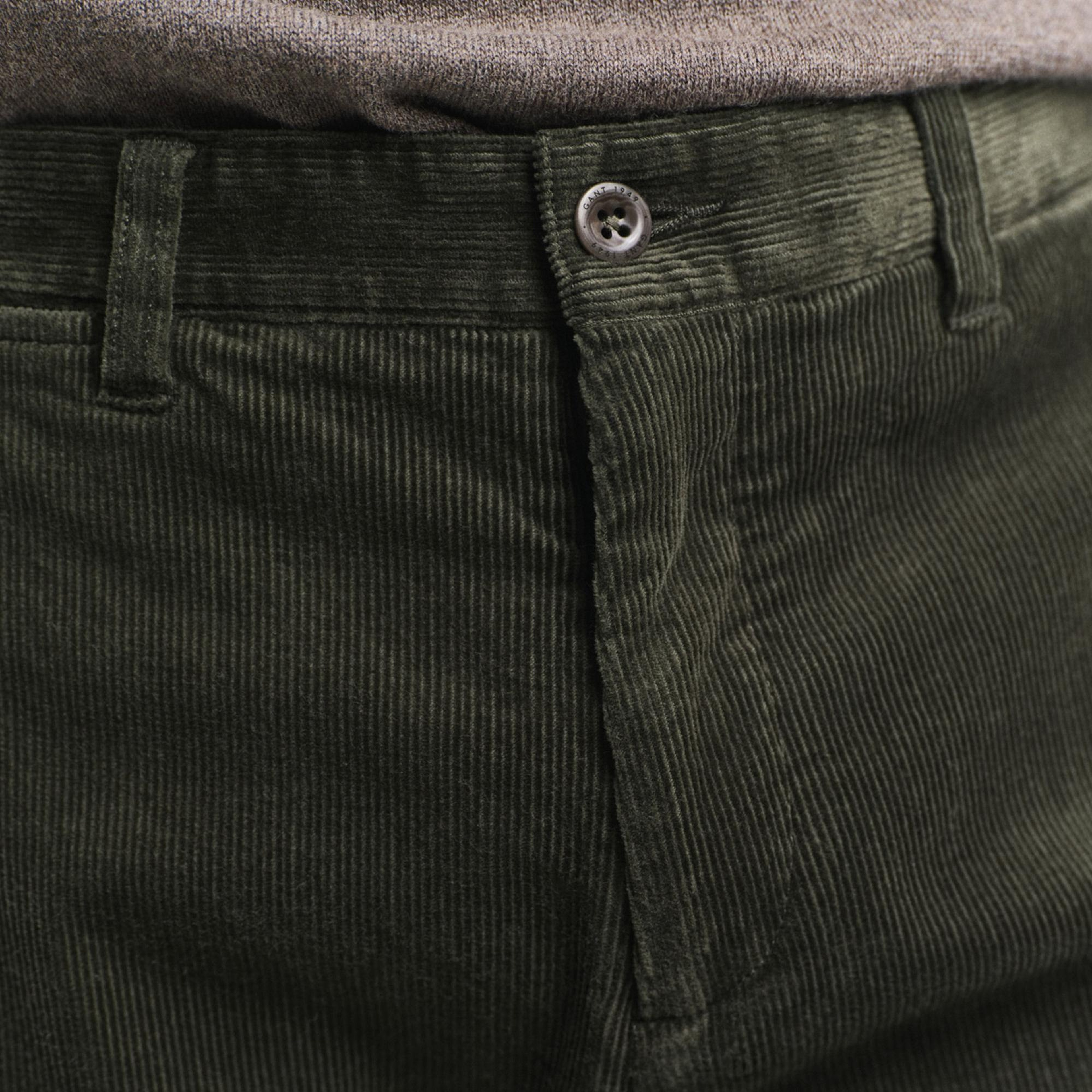 GANT Erkek Yeşil Slim Fit Pantolon