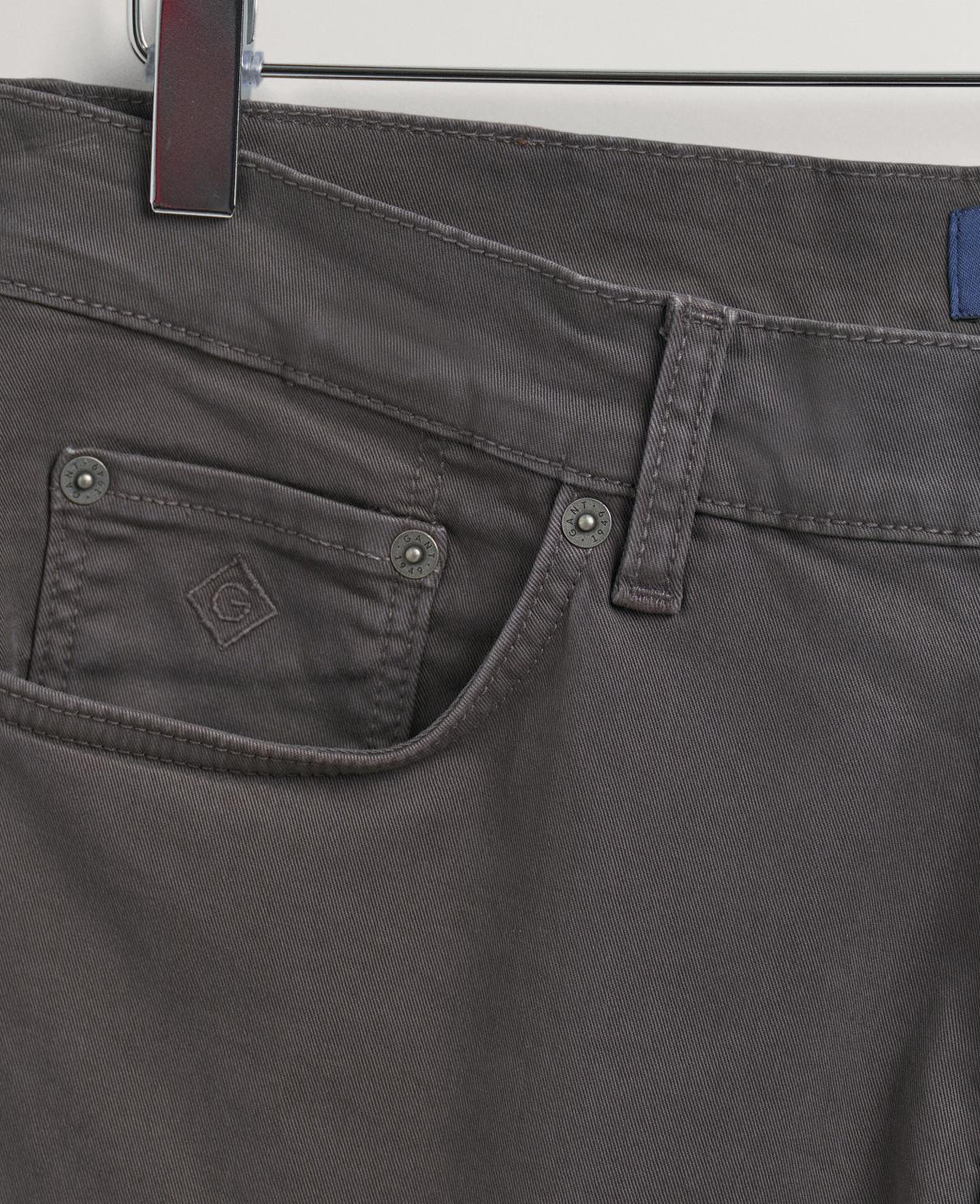 GANT Erkek Gri Slim Fit Hayes Jean Pantolon