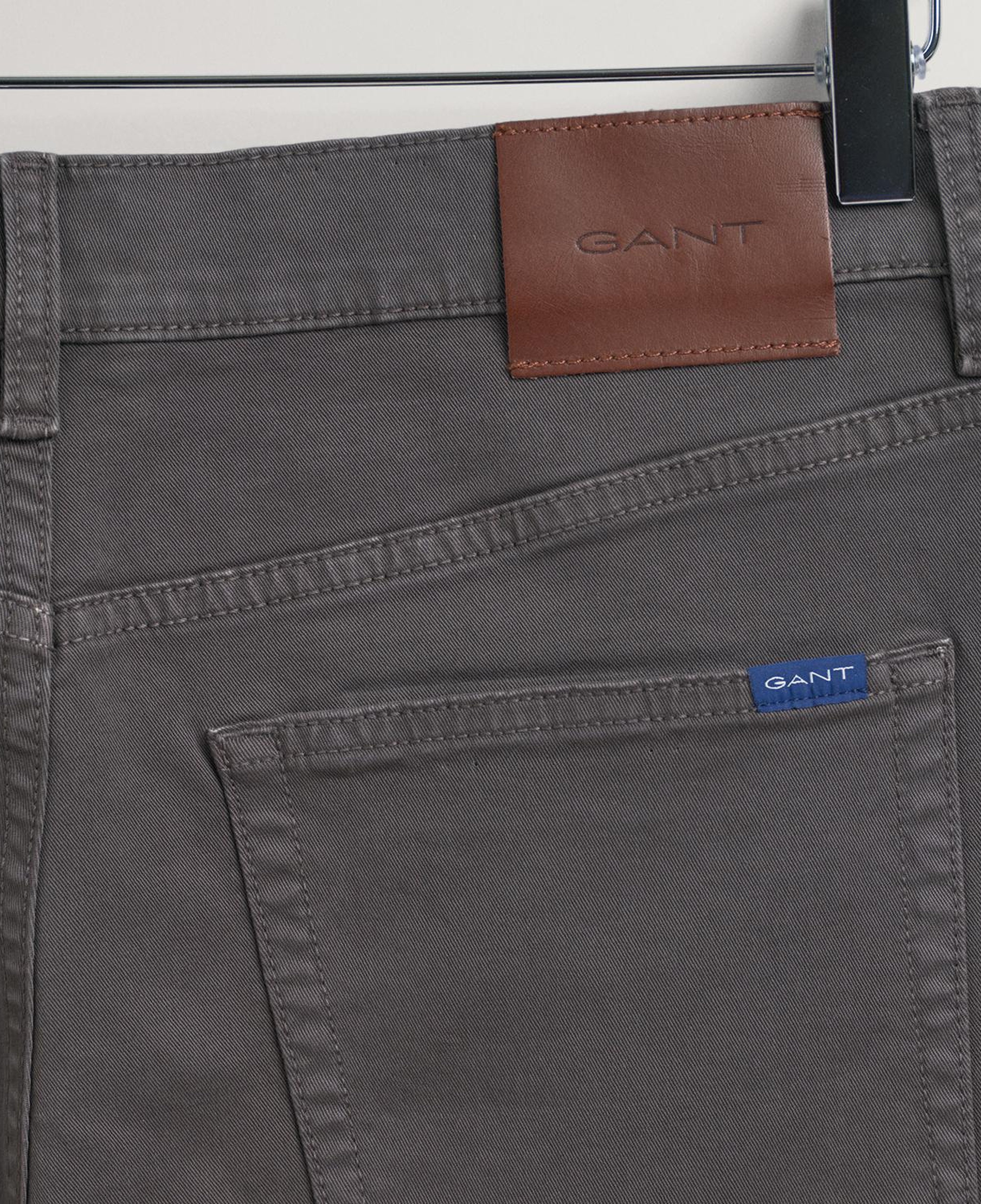 GANT Erkek Gri Slim Fit Hayes Jean Pantolon