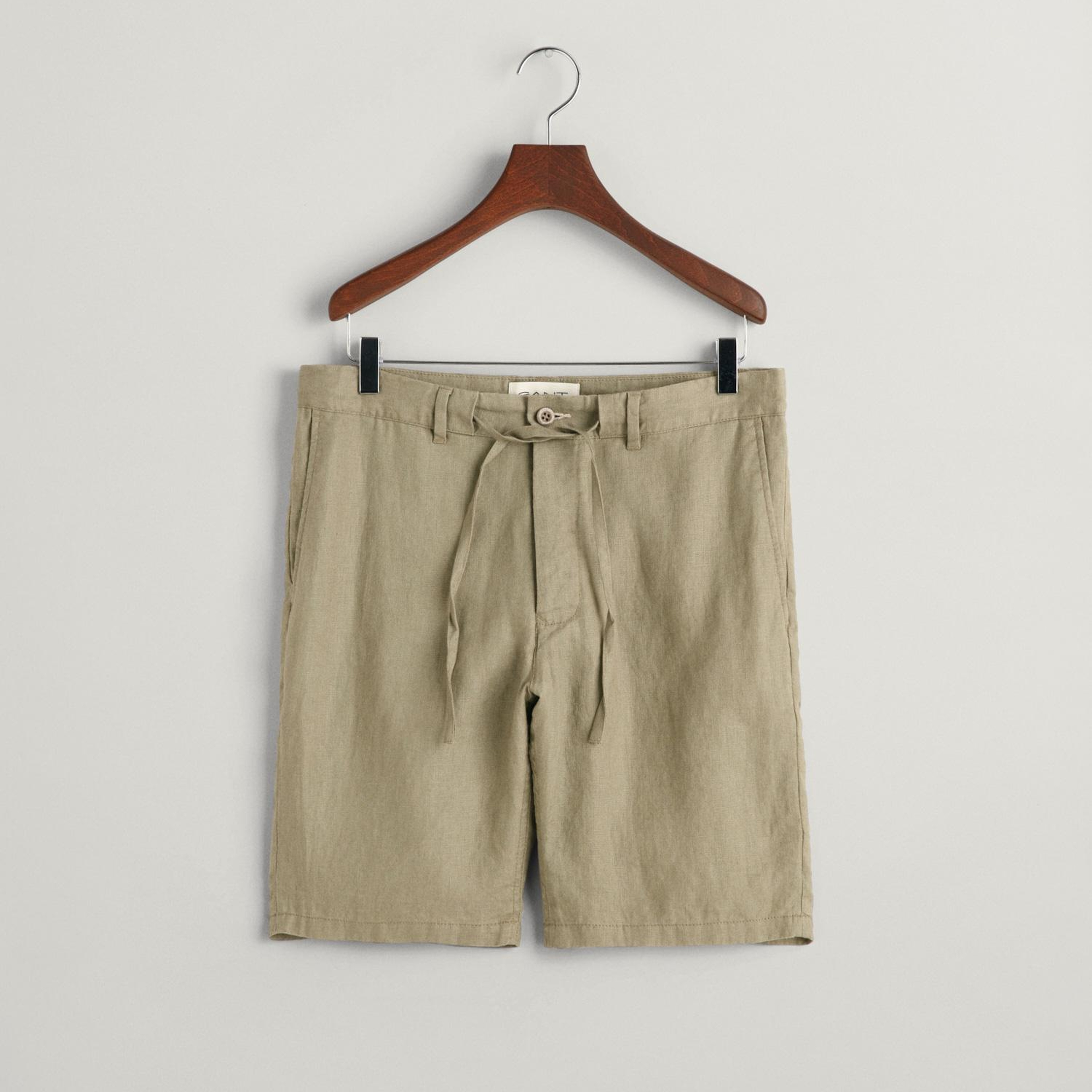 GANT Erkek Yeşil Relaxed Fit Keten Şort