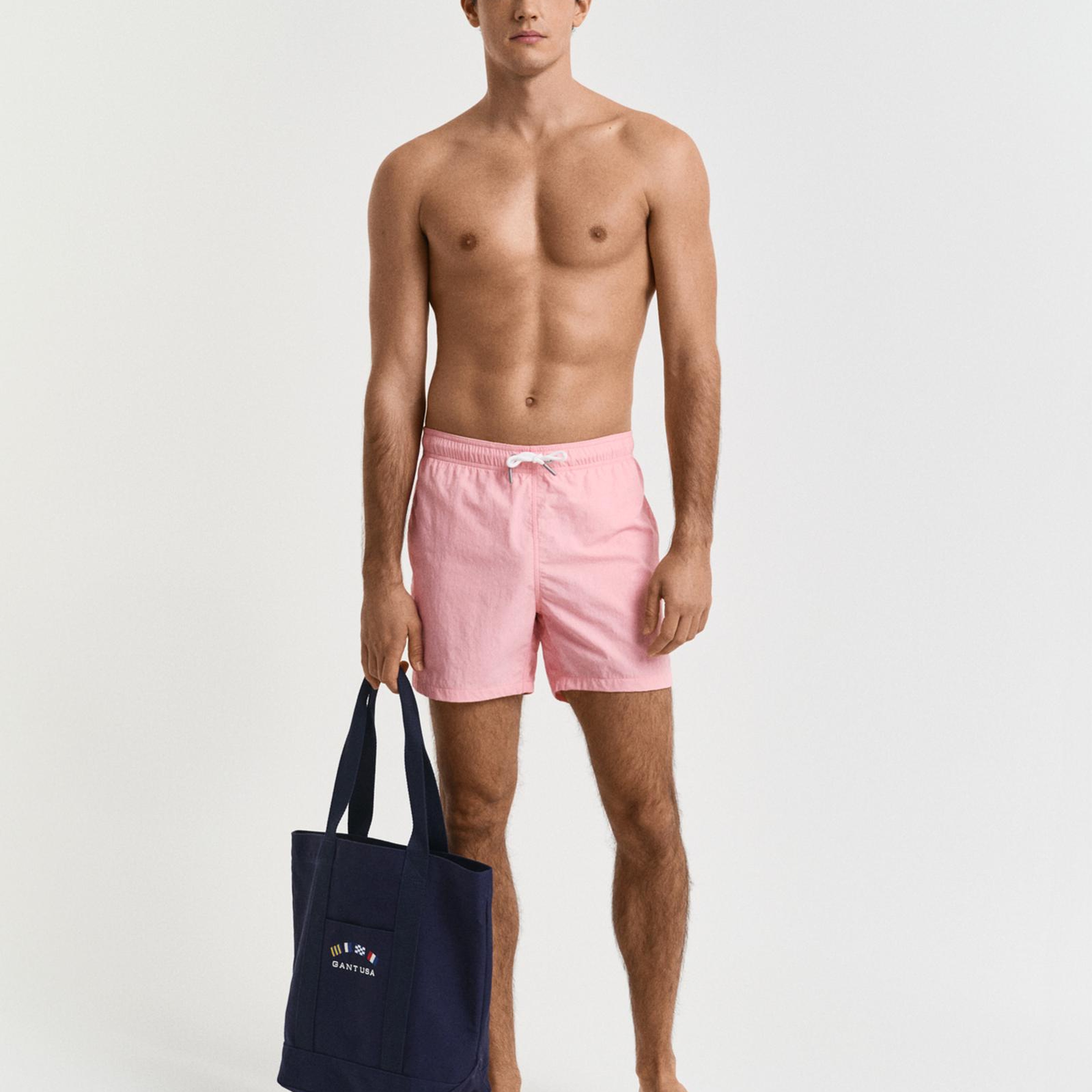 GANT Erkek Pembe Regular Fit Mayo Şort