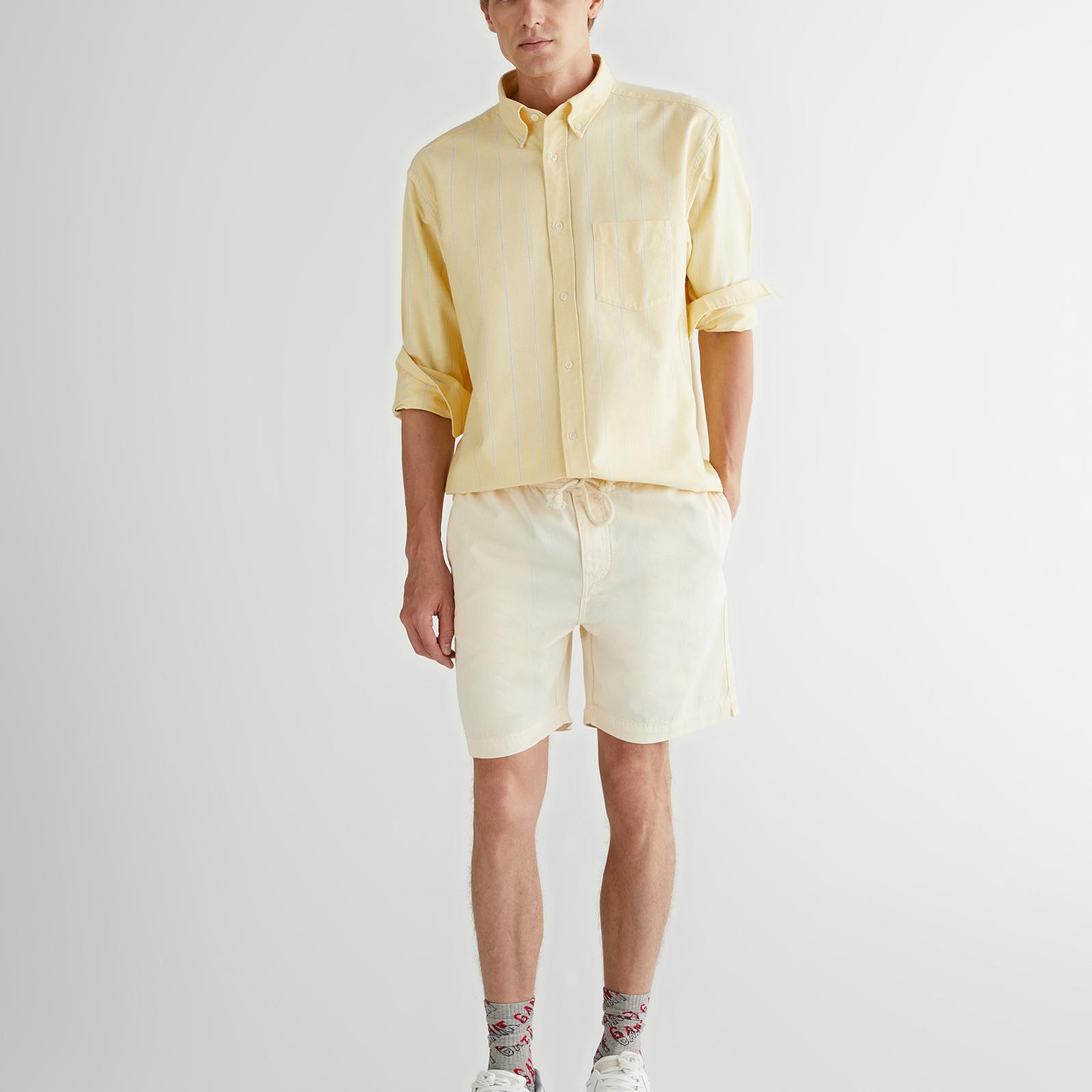 GANT Erkek Krem Regular Fit Şort