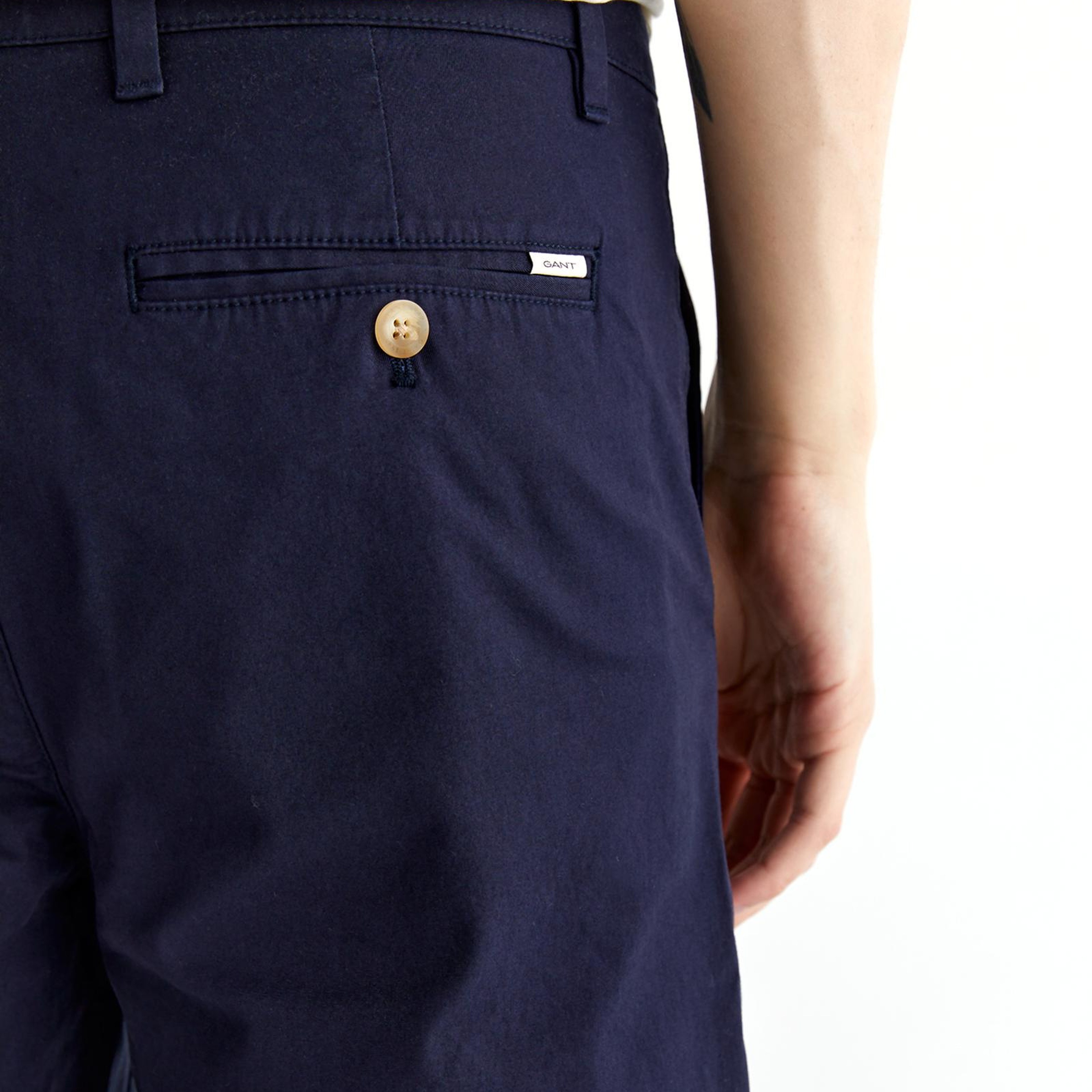 GANT Erkek Lacivert Slim Fit Şort