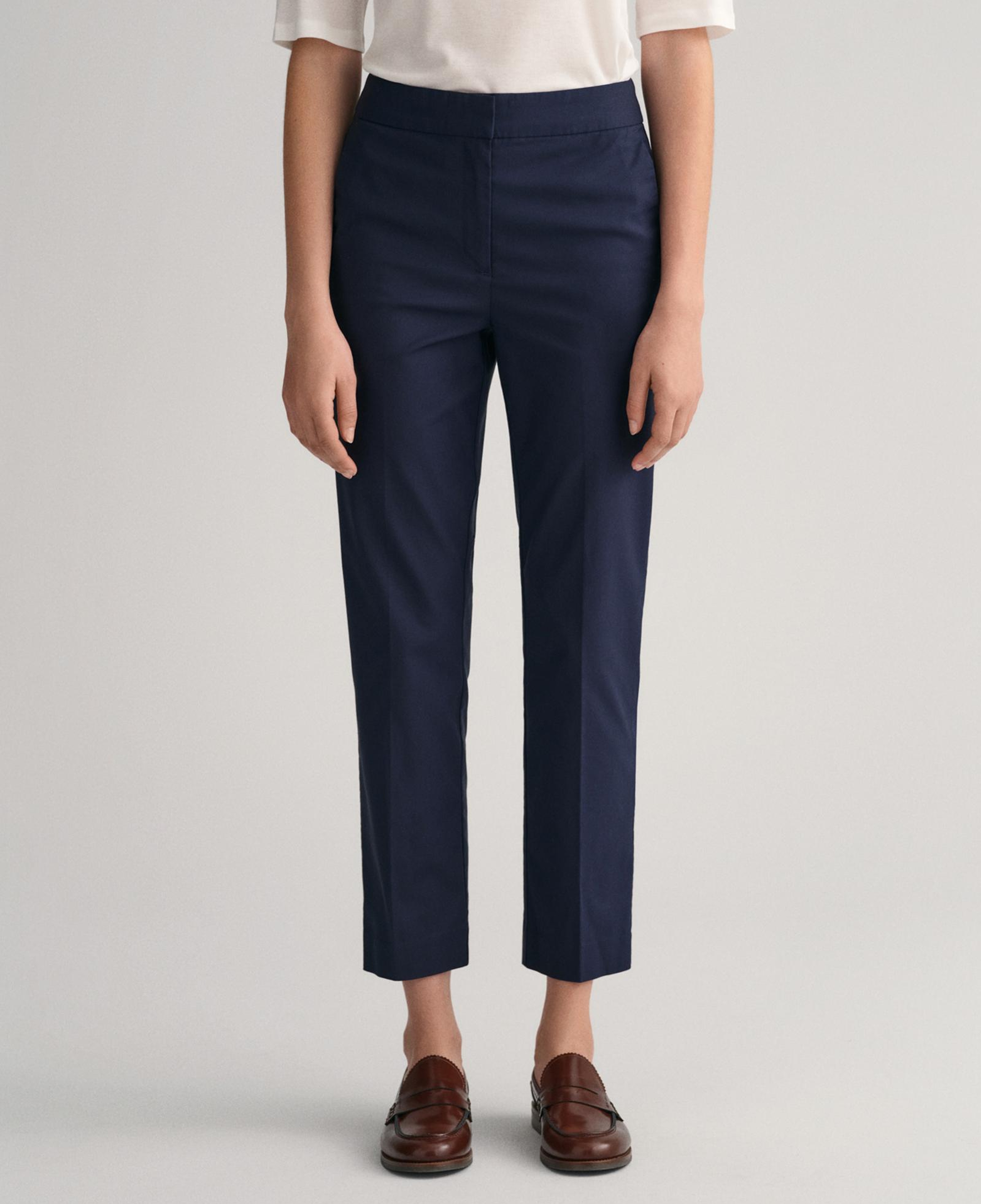 GANT Kadın Lacivert Slim Fit Pantolon