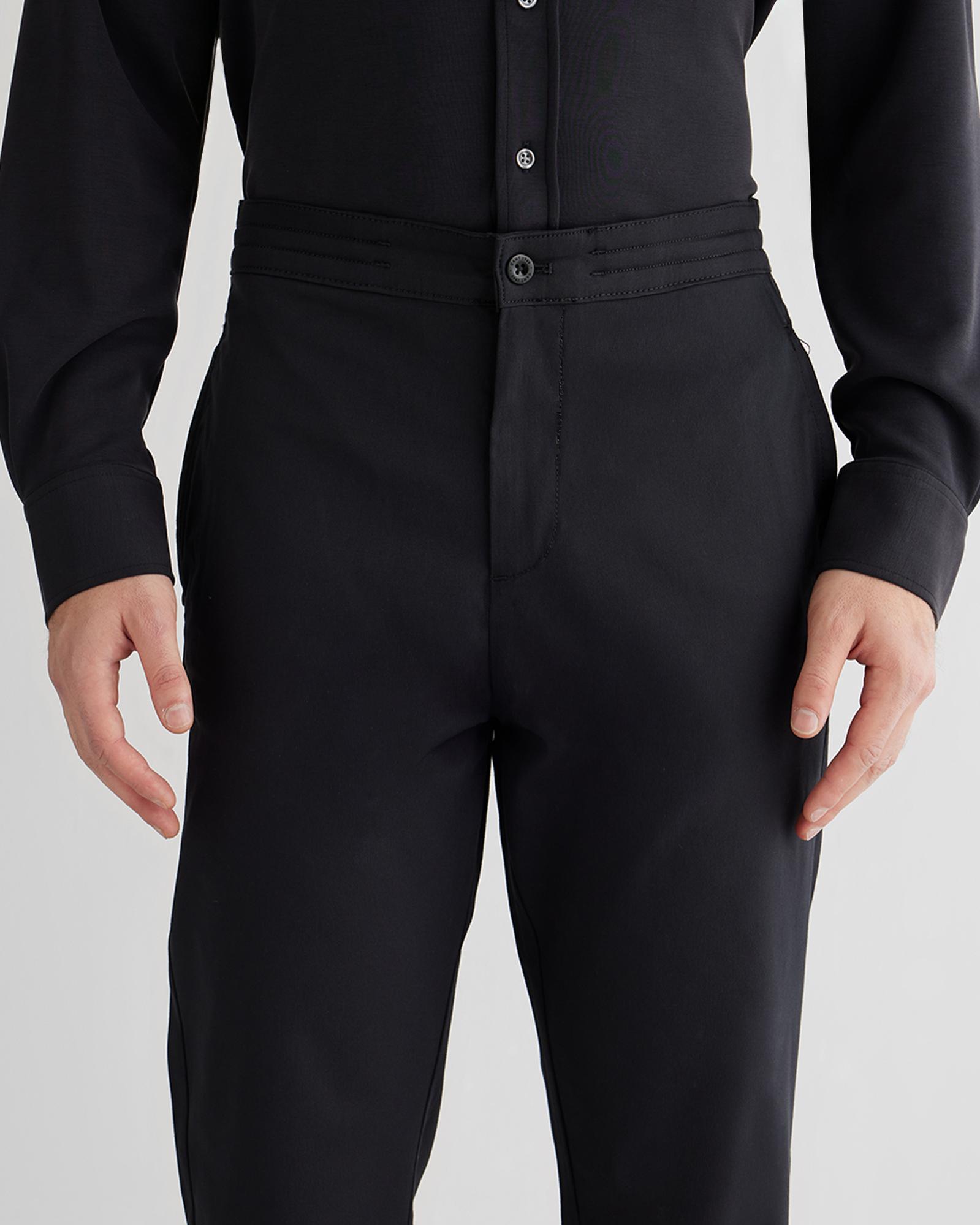 GANT Erkek Siyah Regular Fit Pantolon