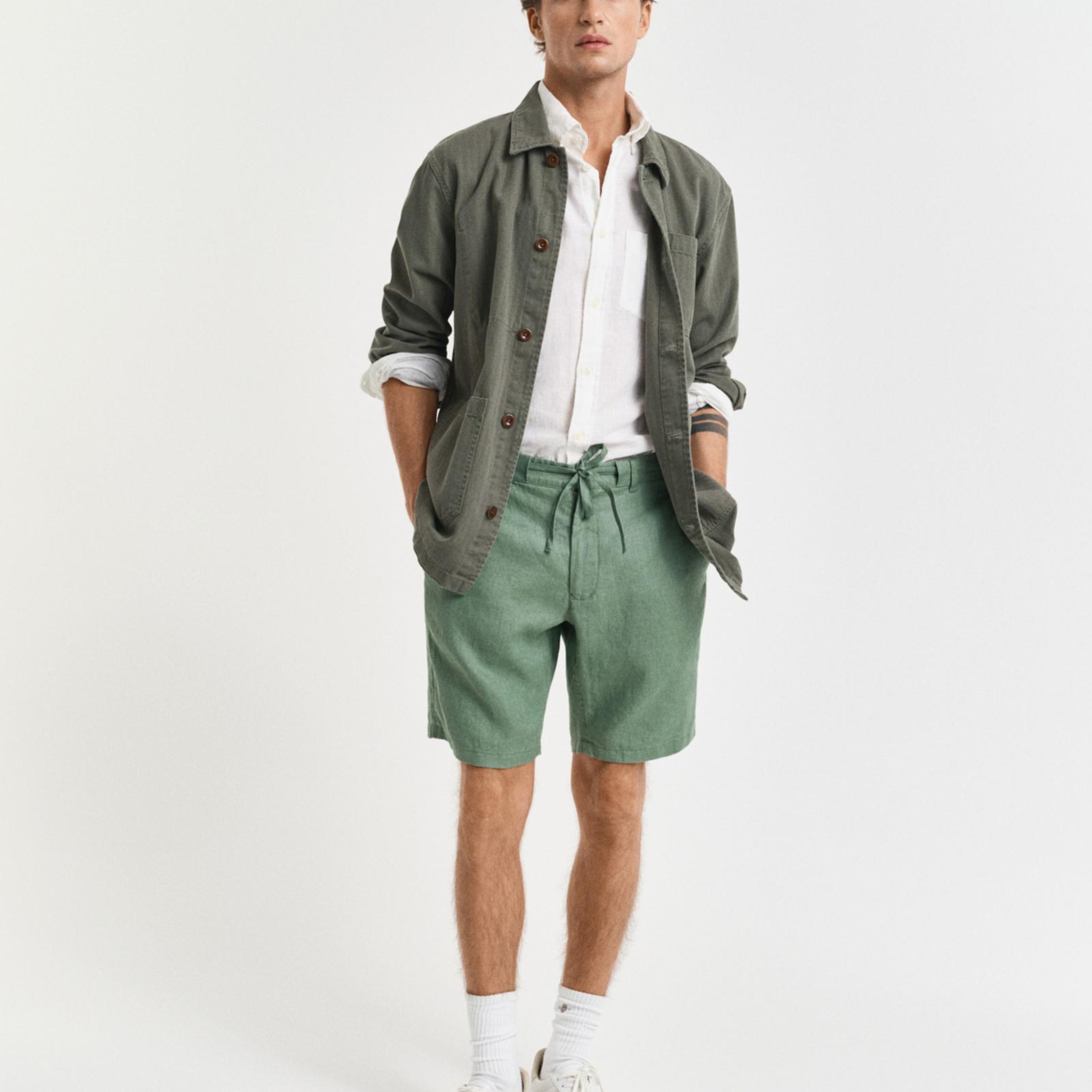 GANT Erkek Yeşil Relaxed Fit Şort