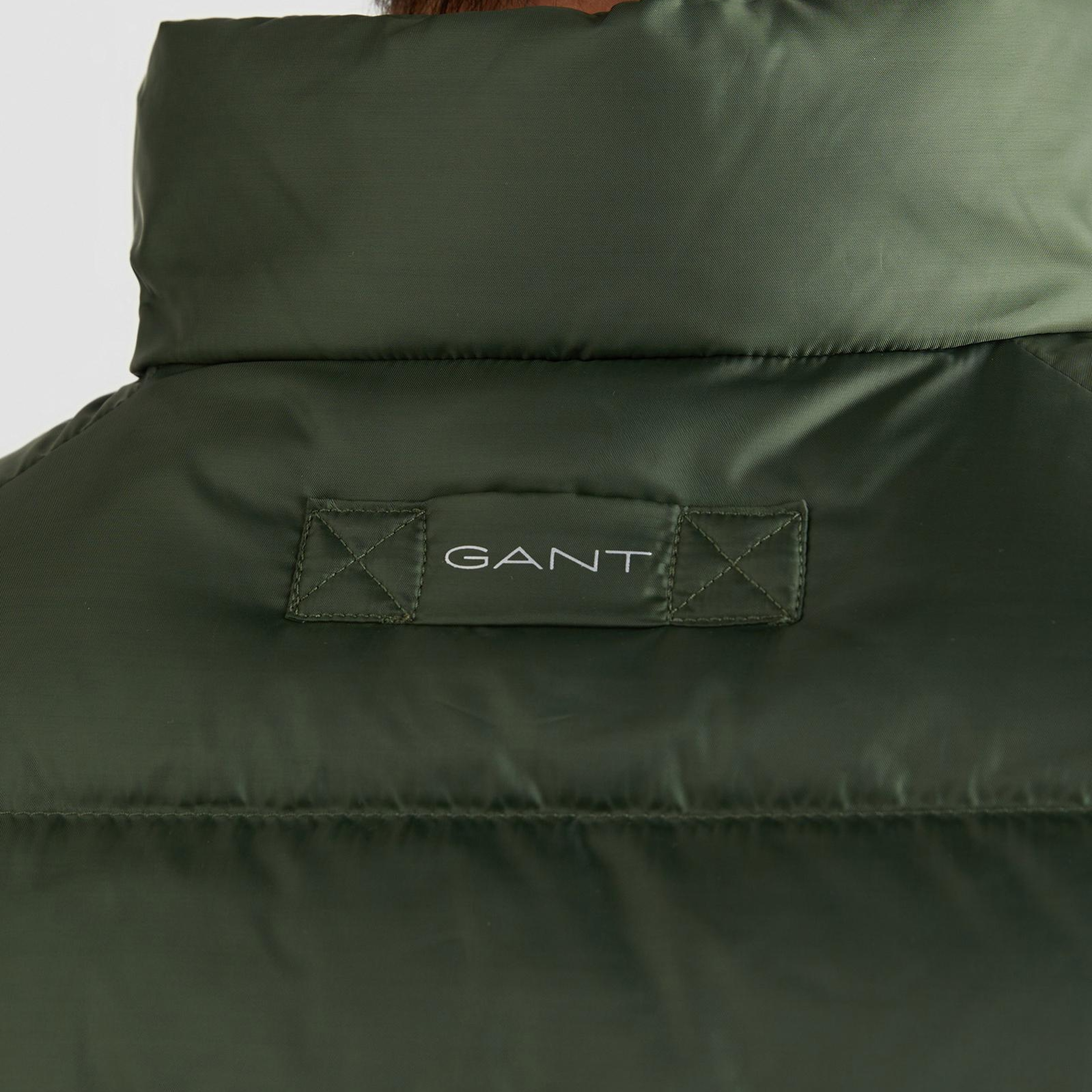 GANT Erkek Yeşil Regular Fit Dik Yaka Kaz Tüyü Yelek