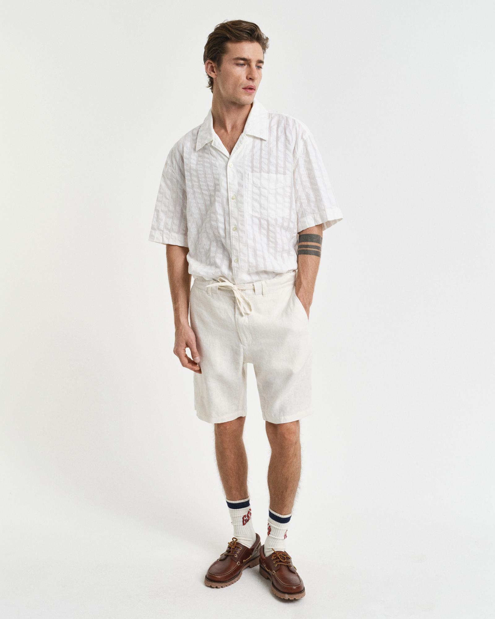 GANT Erkek Krem Relaxed Fit Şort