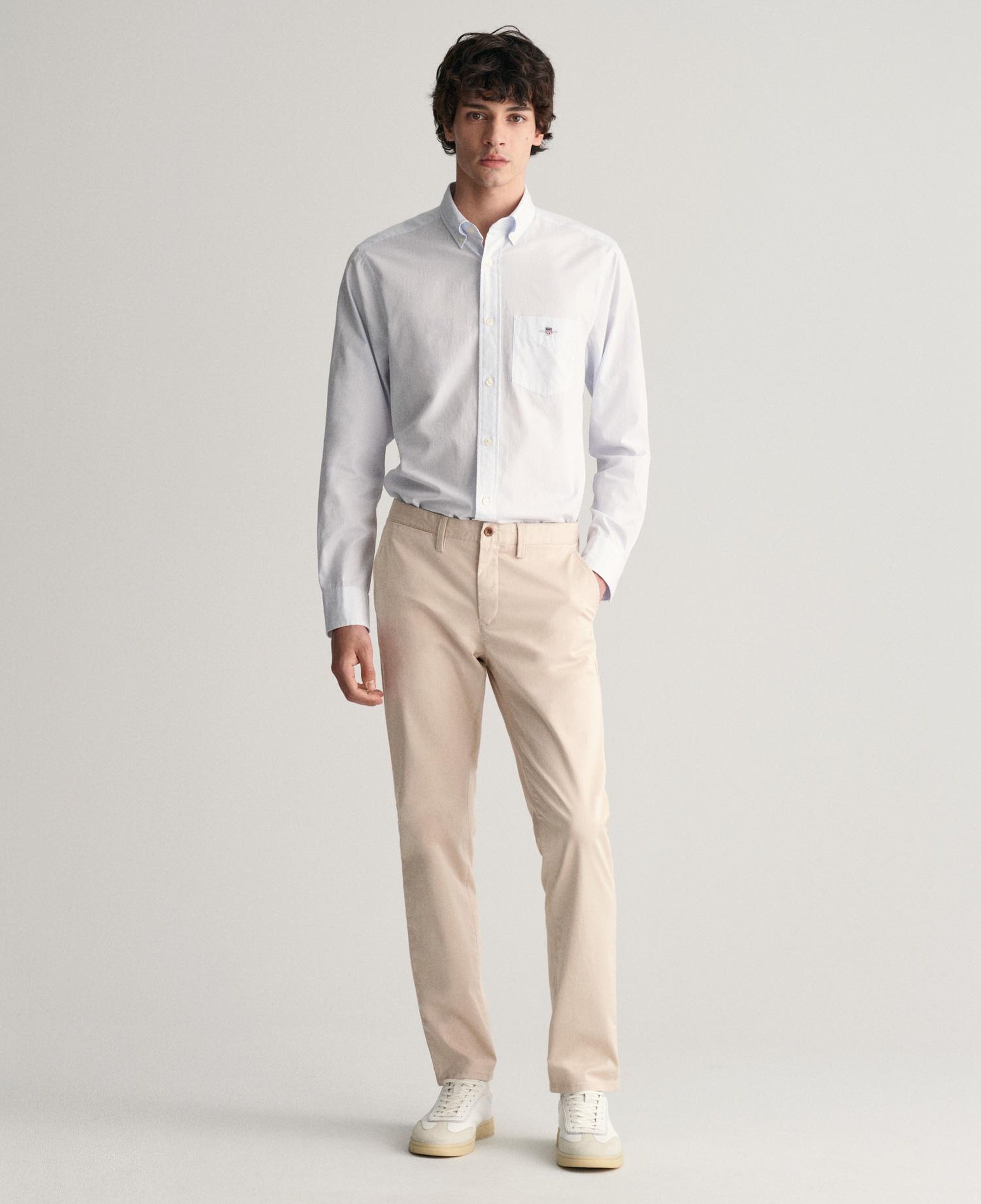 GANT Erkek Krem Slim Fit Chino Pantolon