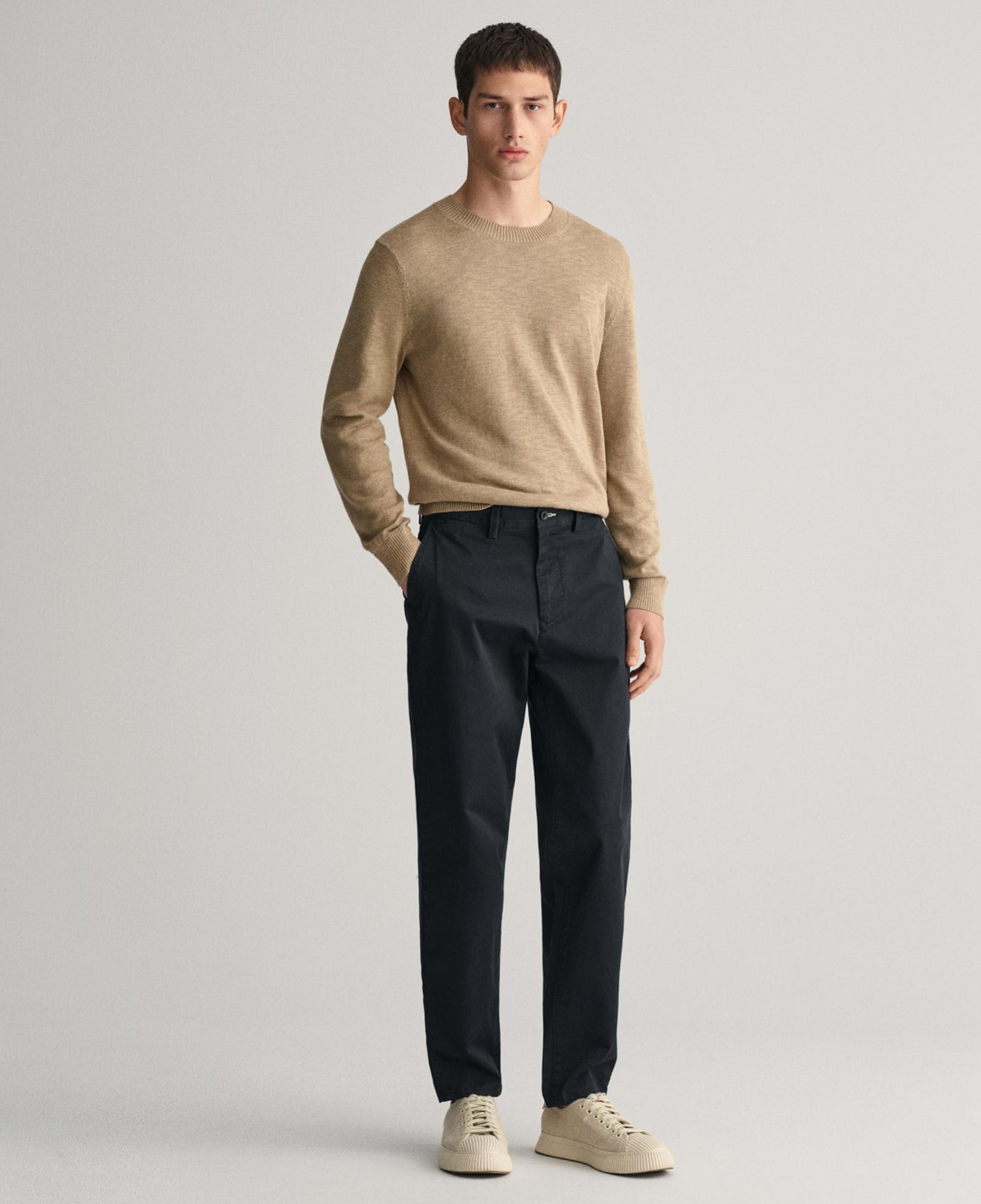 GANT Erkek Siyah Regular Fit Chino Pantolon