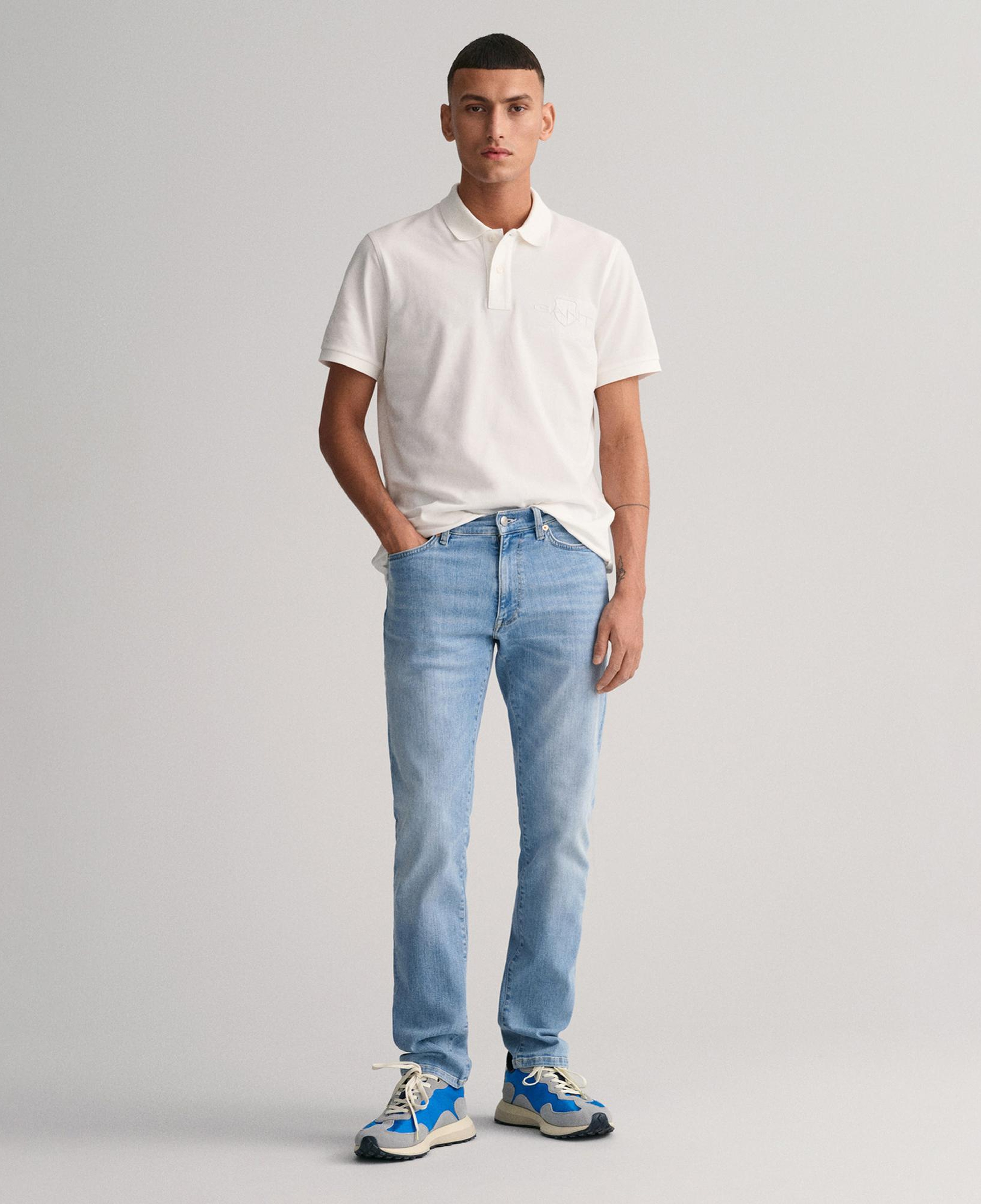 GANT Erkek Mavi Extra Slim Fit Jean Pantolon