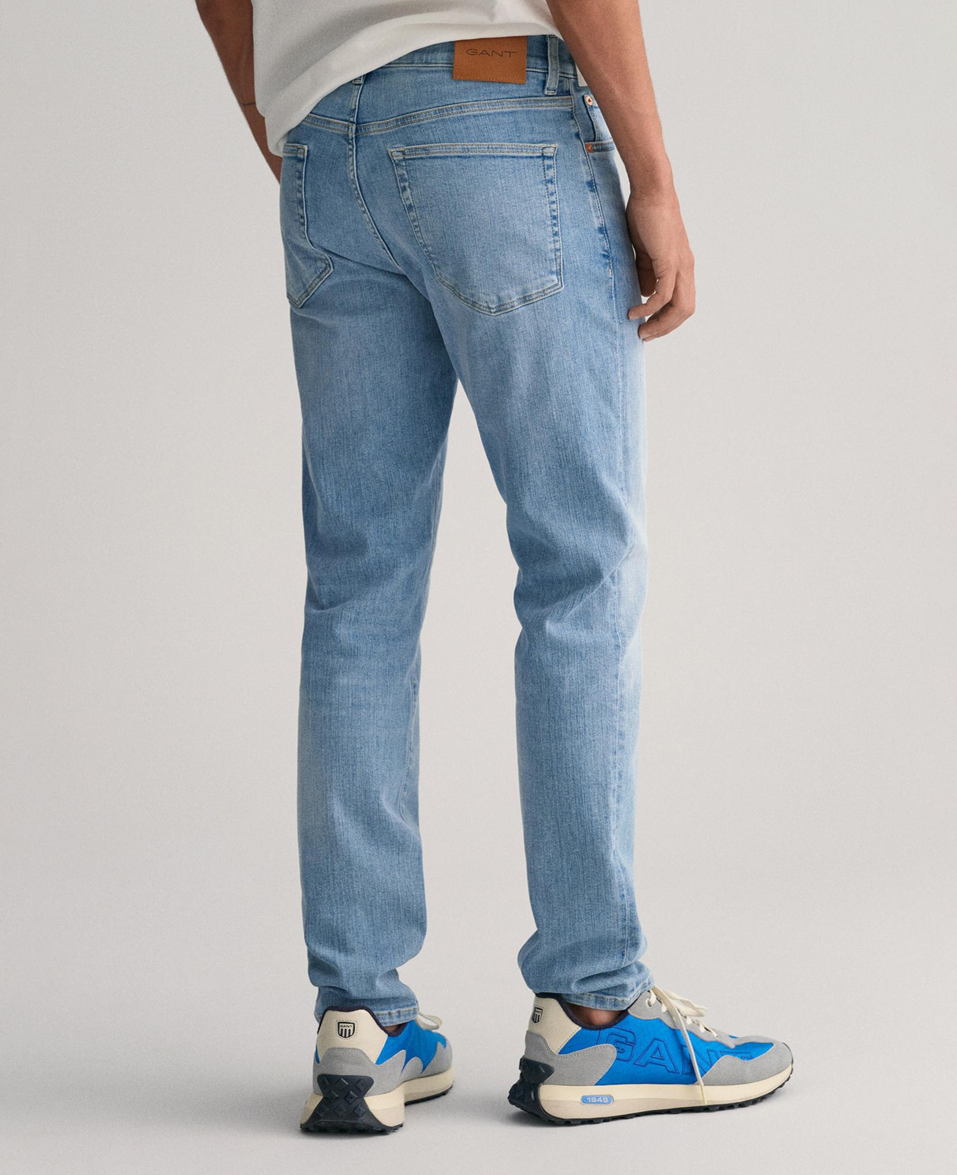 GANT Erkek Mavi Extra Slim Fit Jean Pantolon
