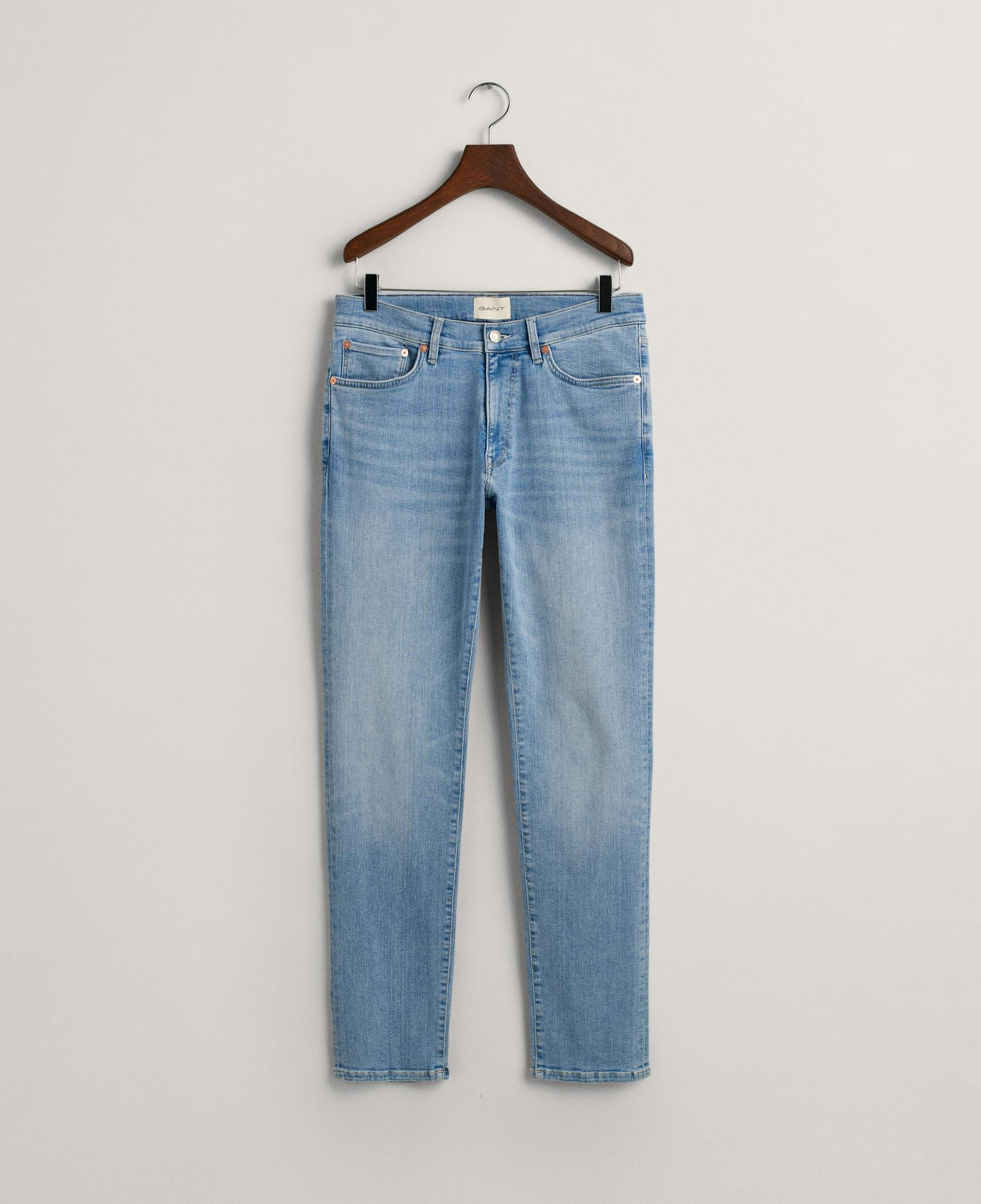 GANT Erkek Mavi Extra Slim Fit Jean Pantolon