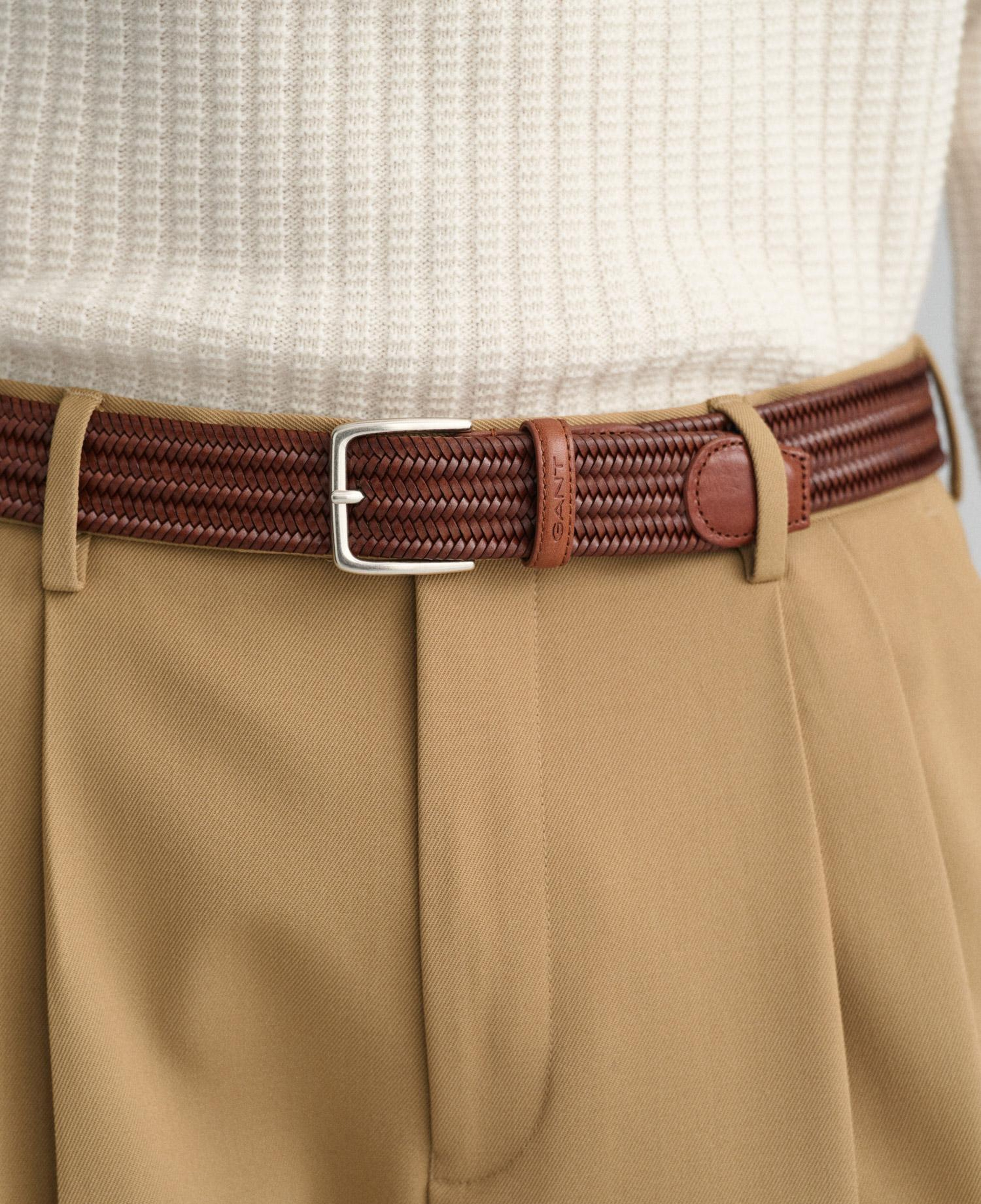 GANT Erkek Kahverengi Logolu Kemer