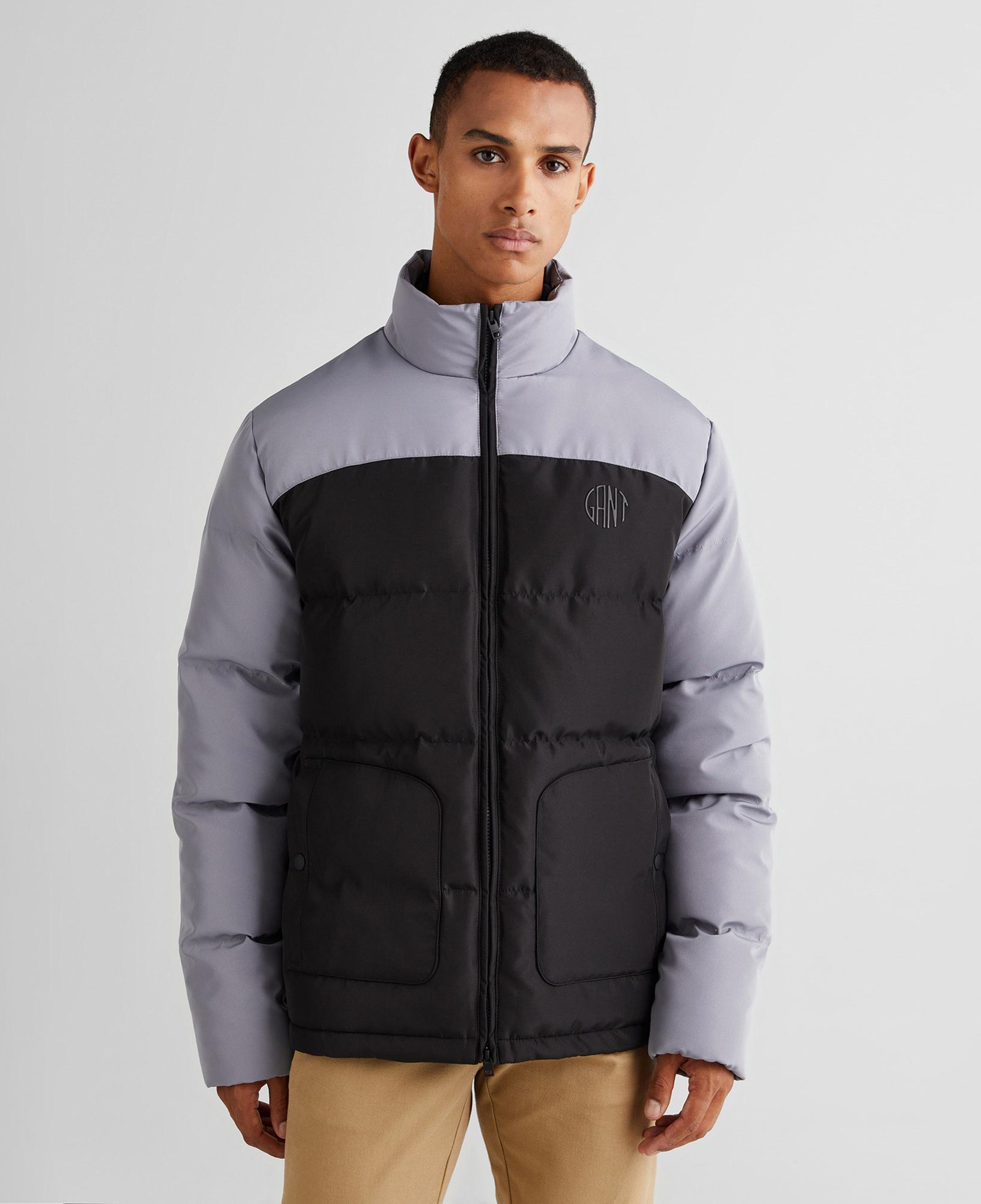 GANT Erkek Siyah Dik Yaka Logolu Mont