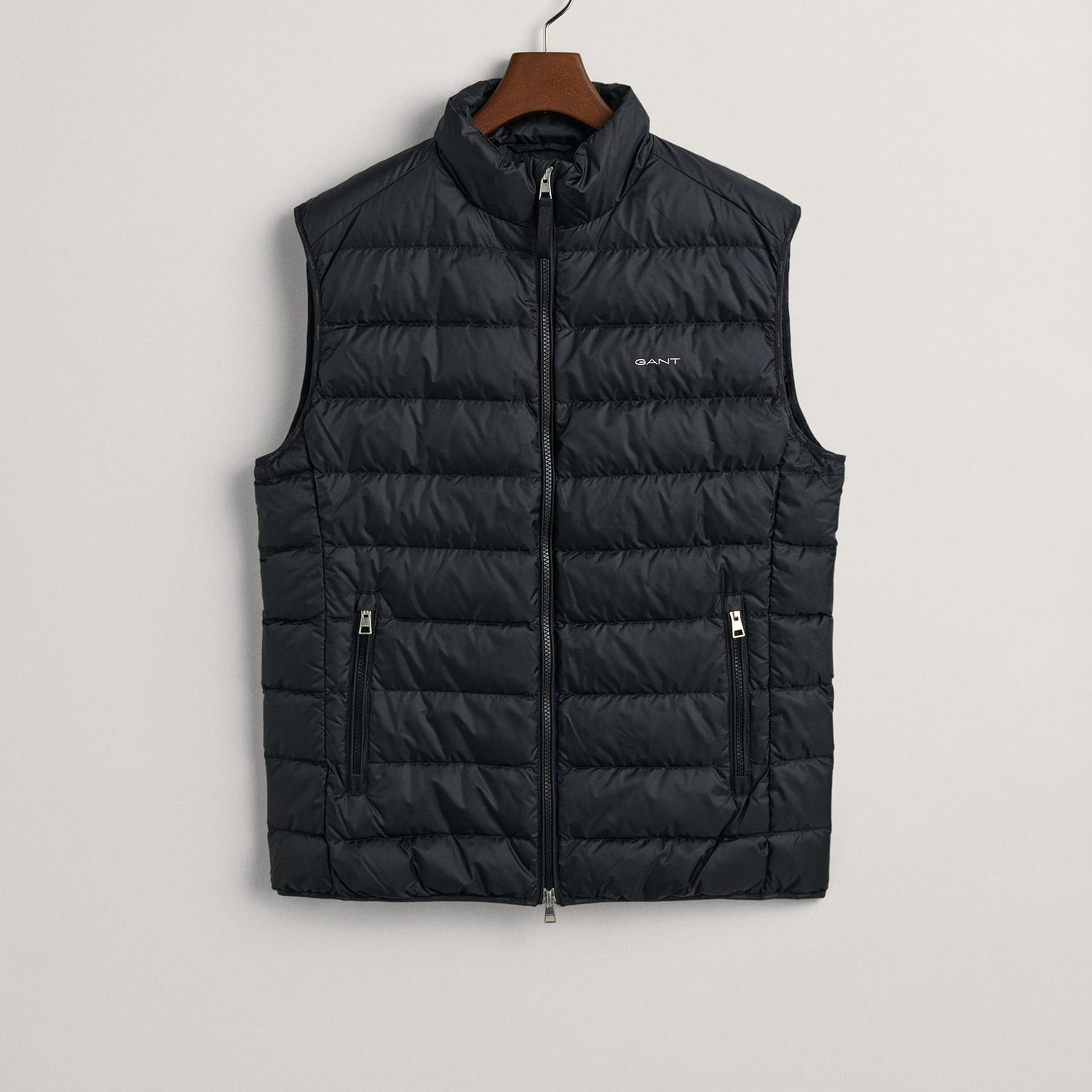 GANT Erkek Lacivert Dik Yaka Kapitone Yelek