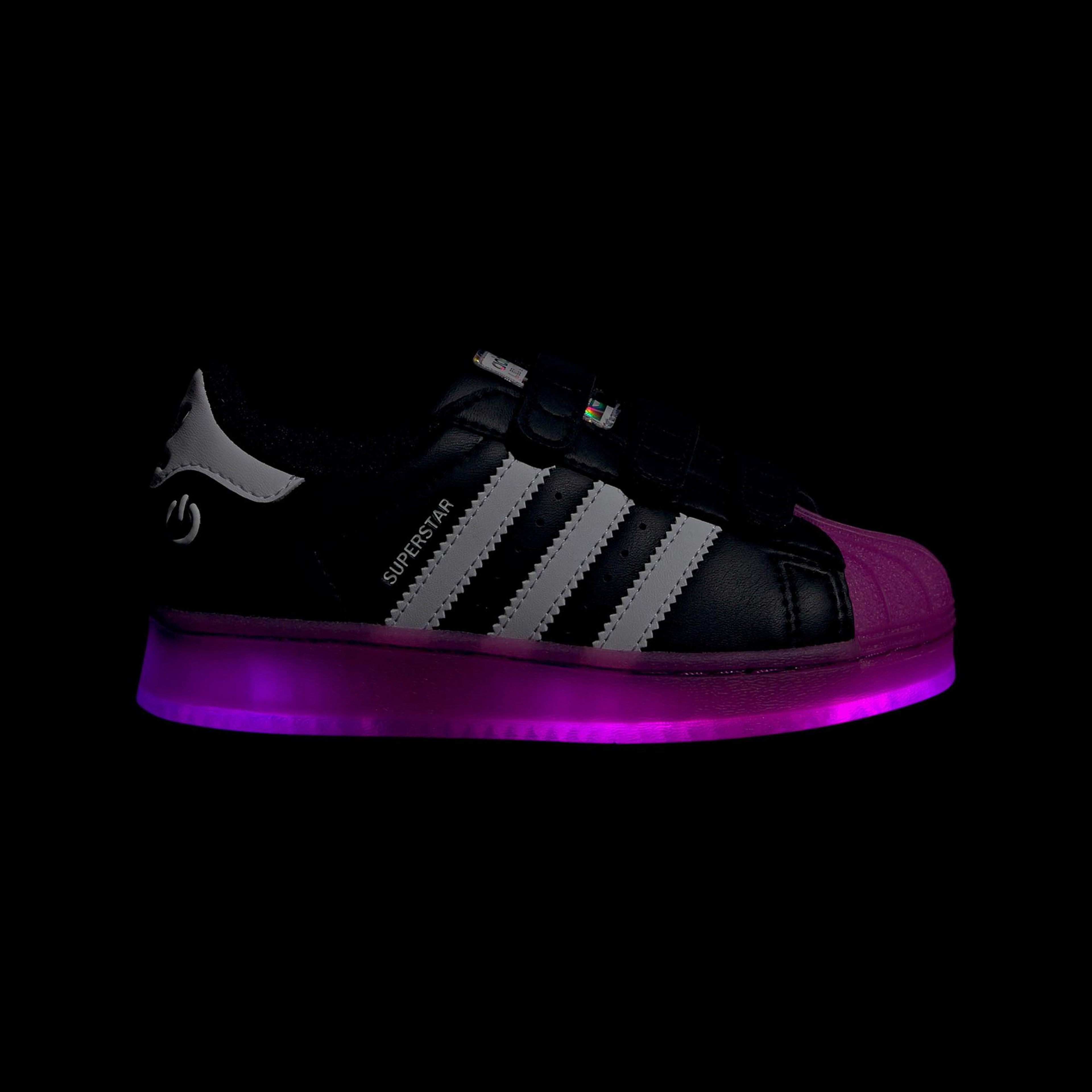 adidas Superstar LED Light Çocuk Işıklı Siyah Ayakkabı