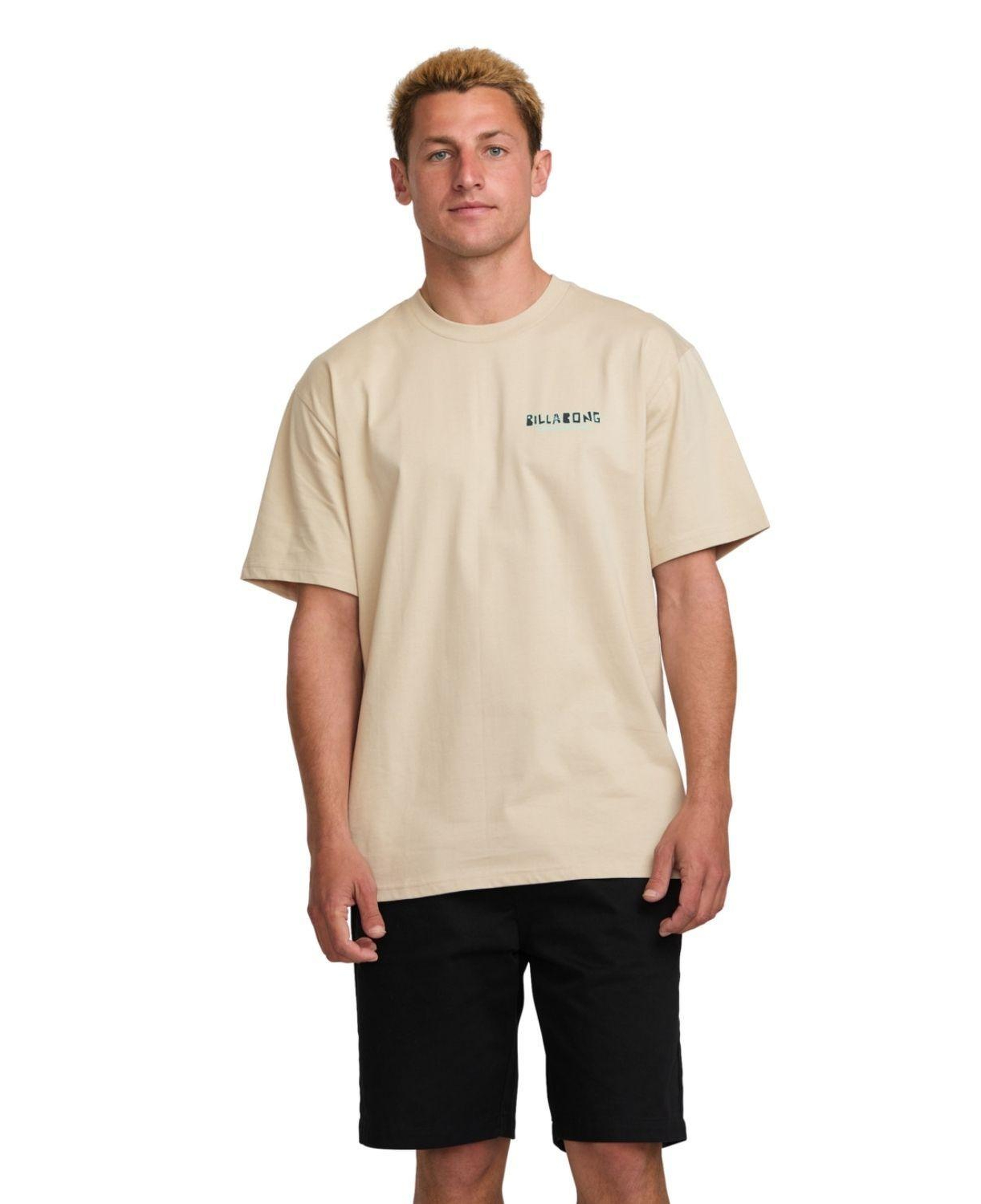 Billabong Twin Peaks Regular Ss Erkek Bej Tişört