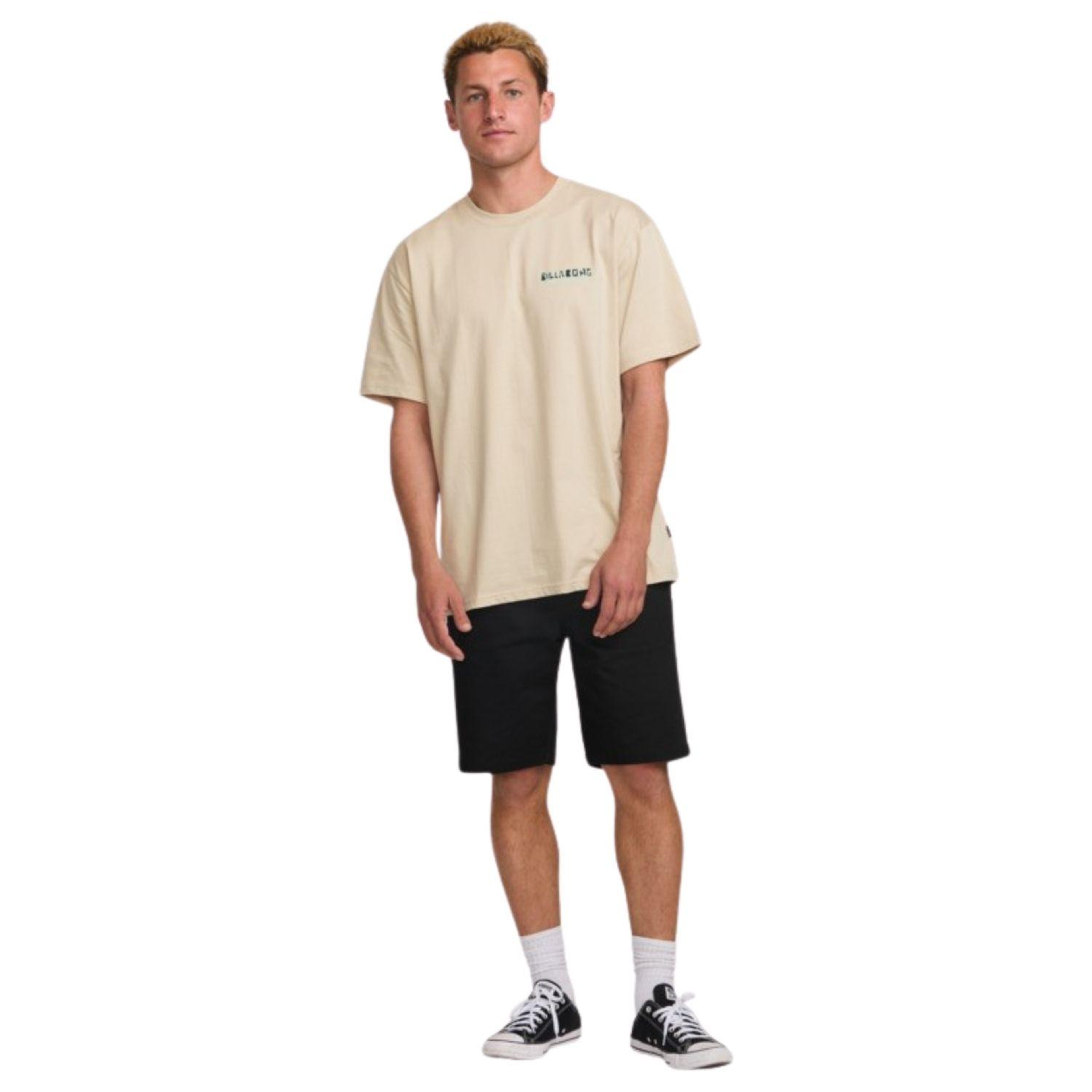 Billabong Twin Peaks Regular Ss Erkek Bej Tişört