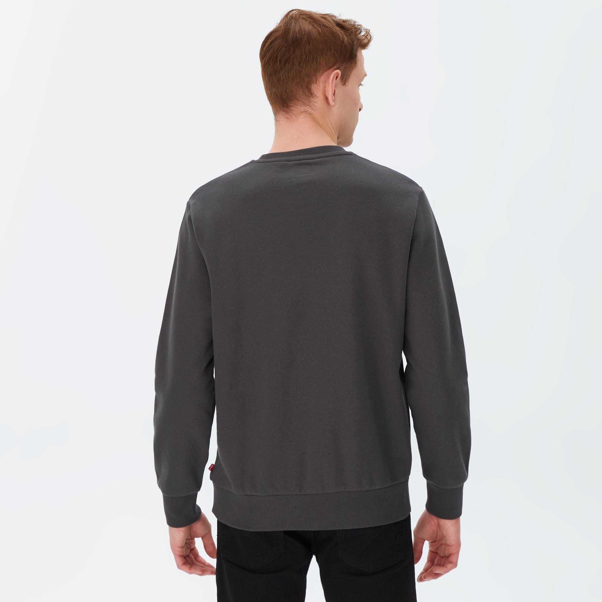 Levi's T2 Graphic Crew Pirate Erkek Füme Sweatshirt