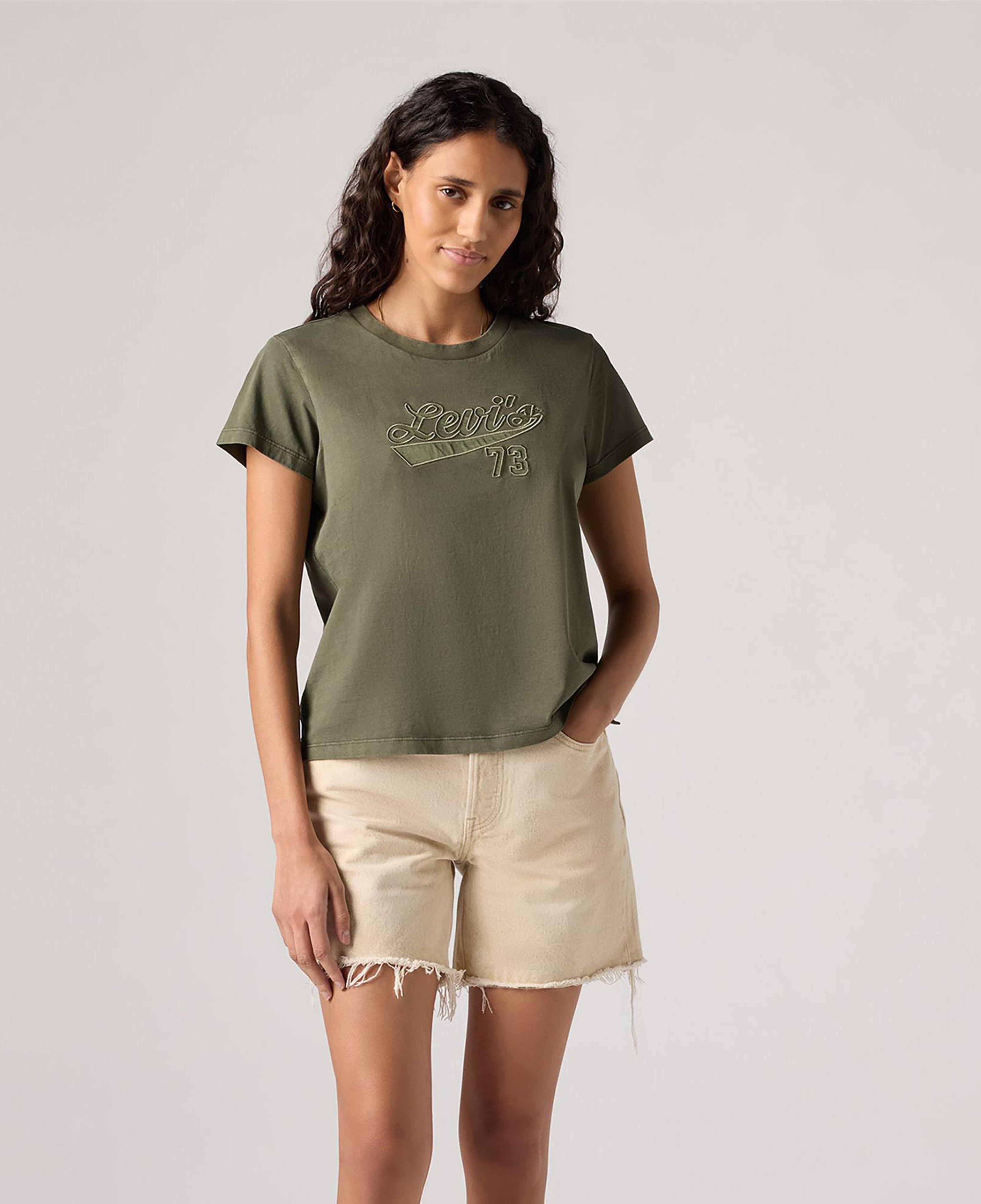 Levi's Graphic Boxy Kadın Haki T-Shirt