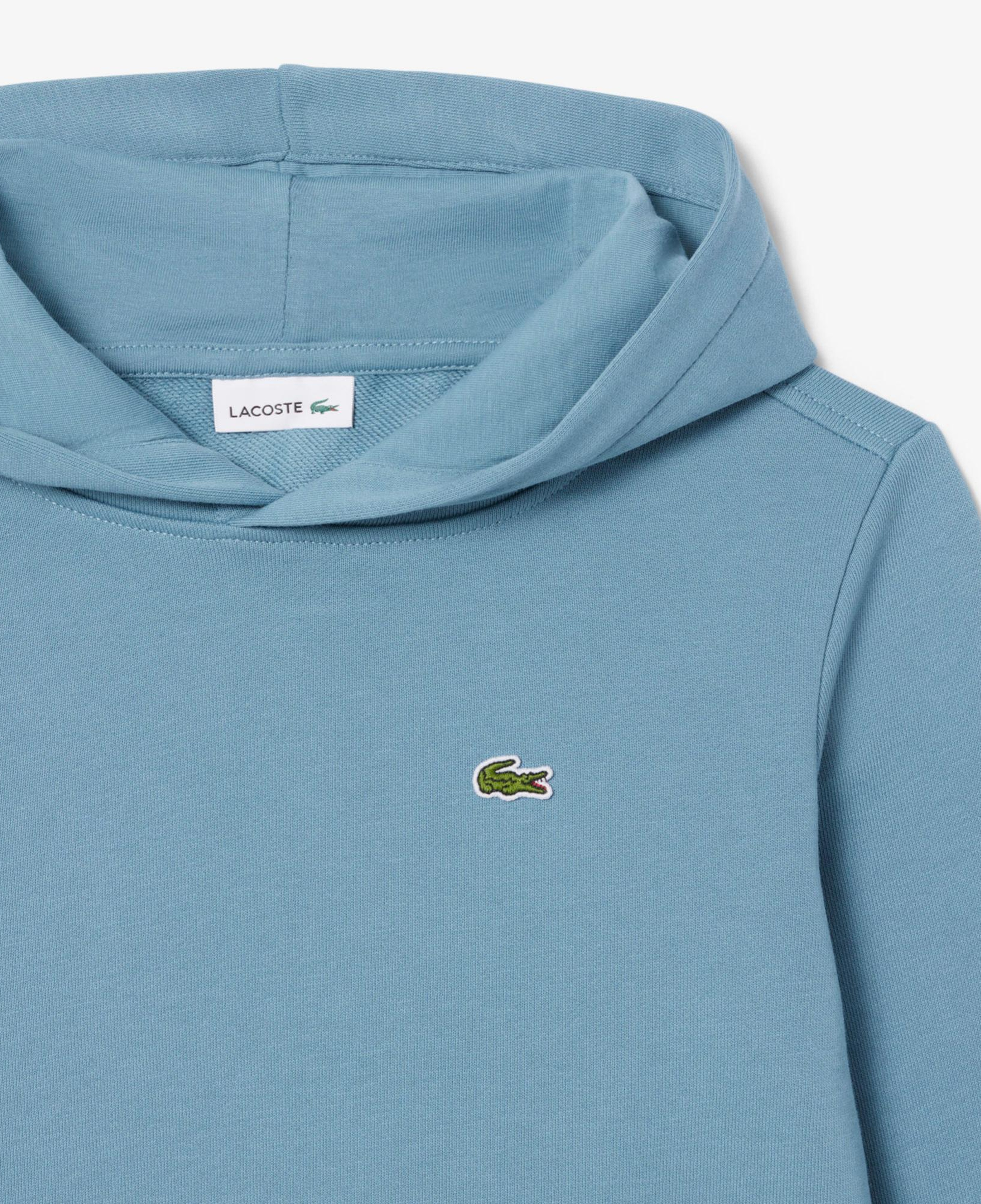 Lacoste Çocuk Kapüşonlu Baskılı Mavi Sweatshirt