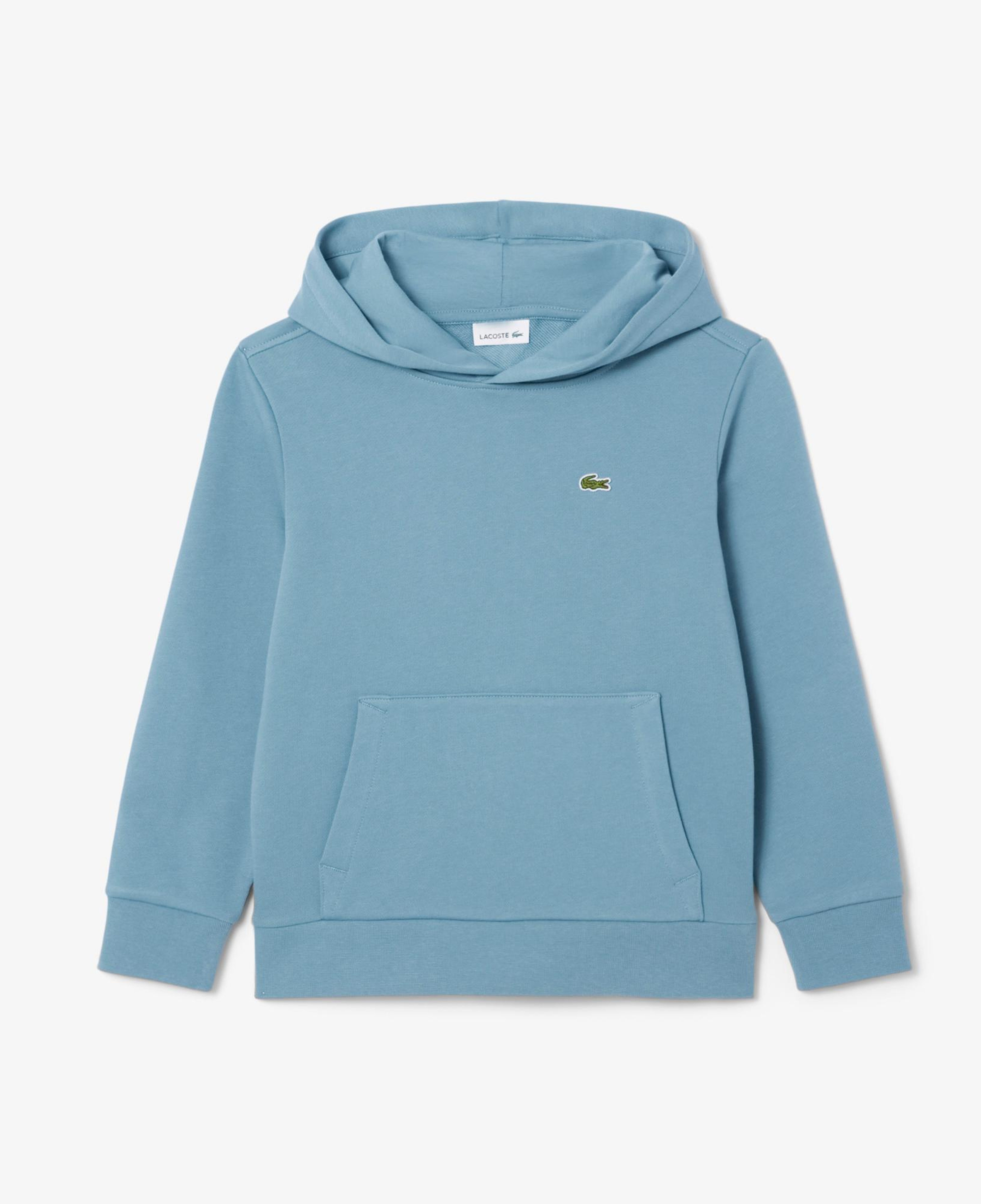 Lacoste Çocuk Kapüşonlu Baskılı Mavi Sweatshirt