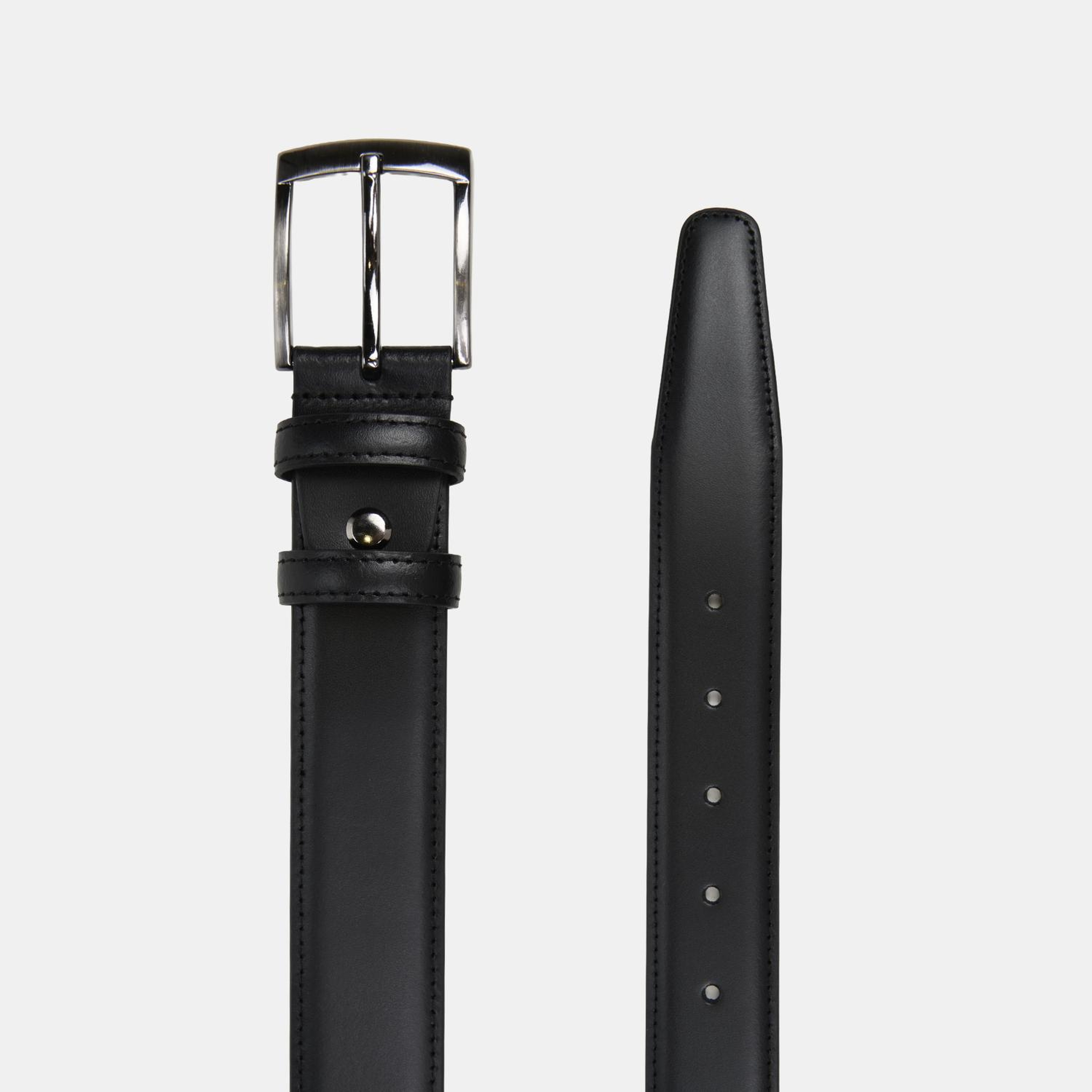 Erkek Siyah Klasik Deri Kemer