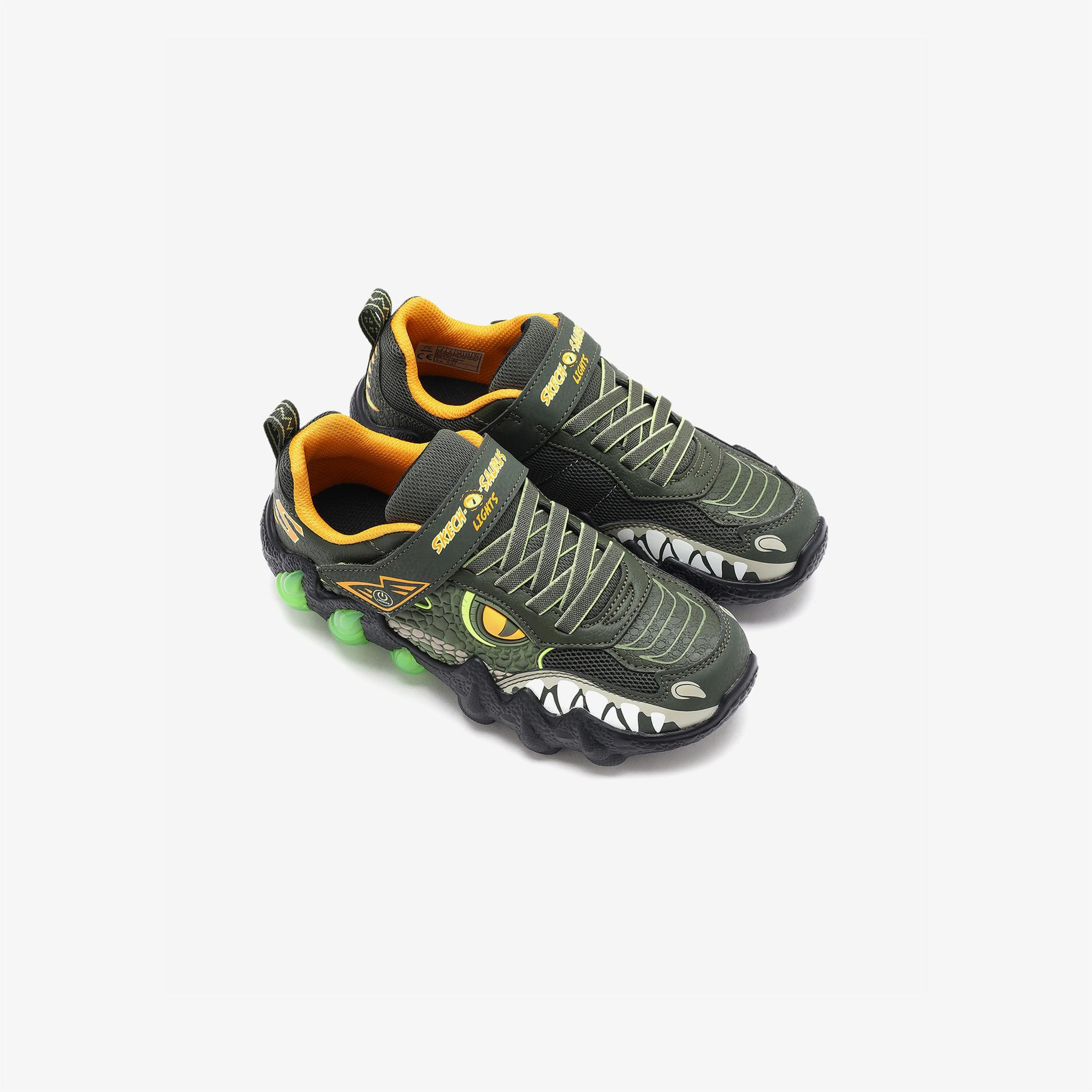 Skechers Skechosaurus Lights 2.0 Çocuk Yeşil Işıklı Spor Ayakkabı