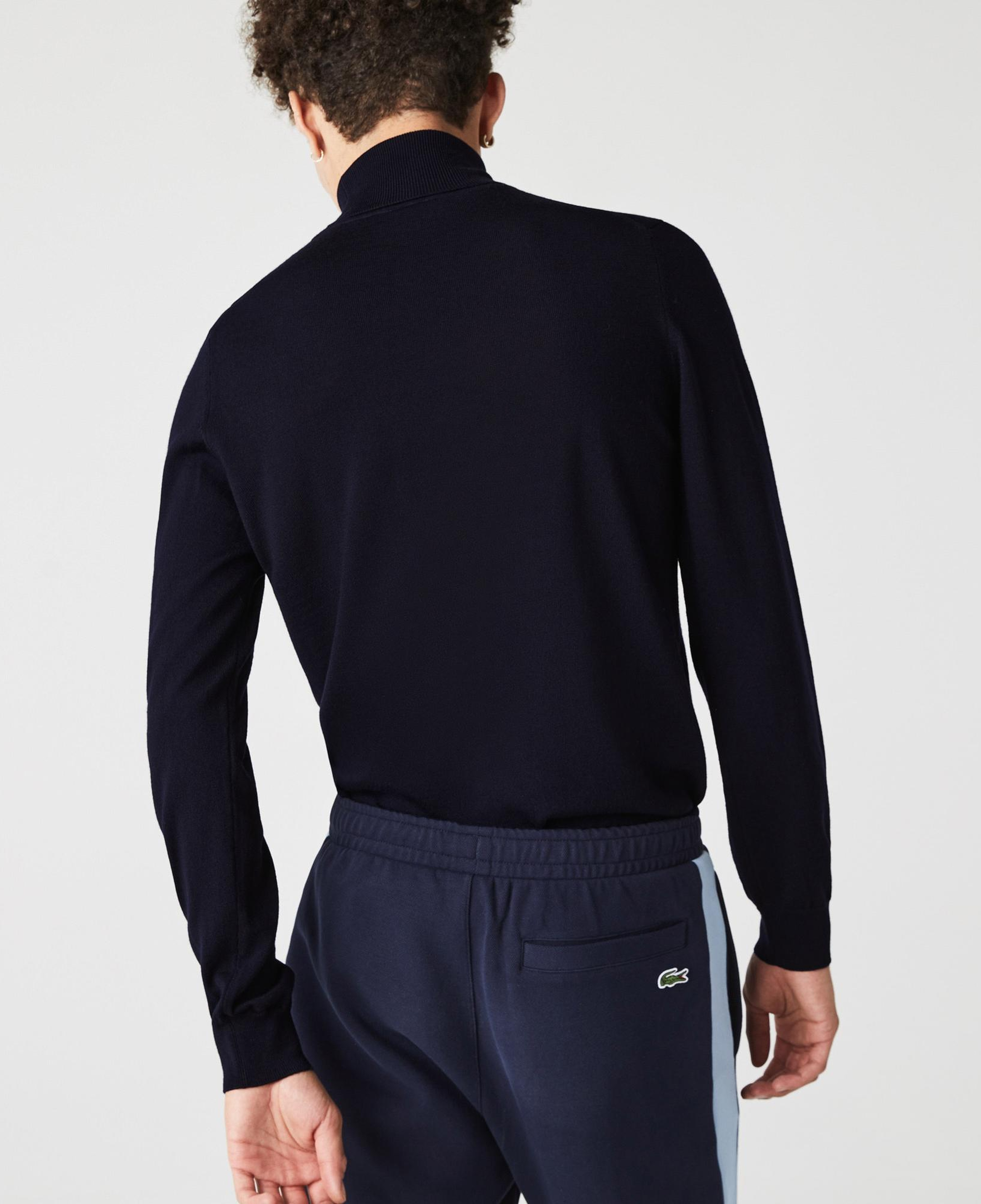 Erkek Regular Fit Boğazlı Yaka Lacivert Kazak