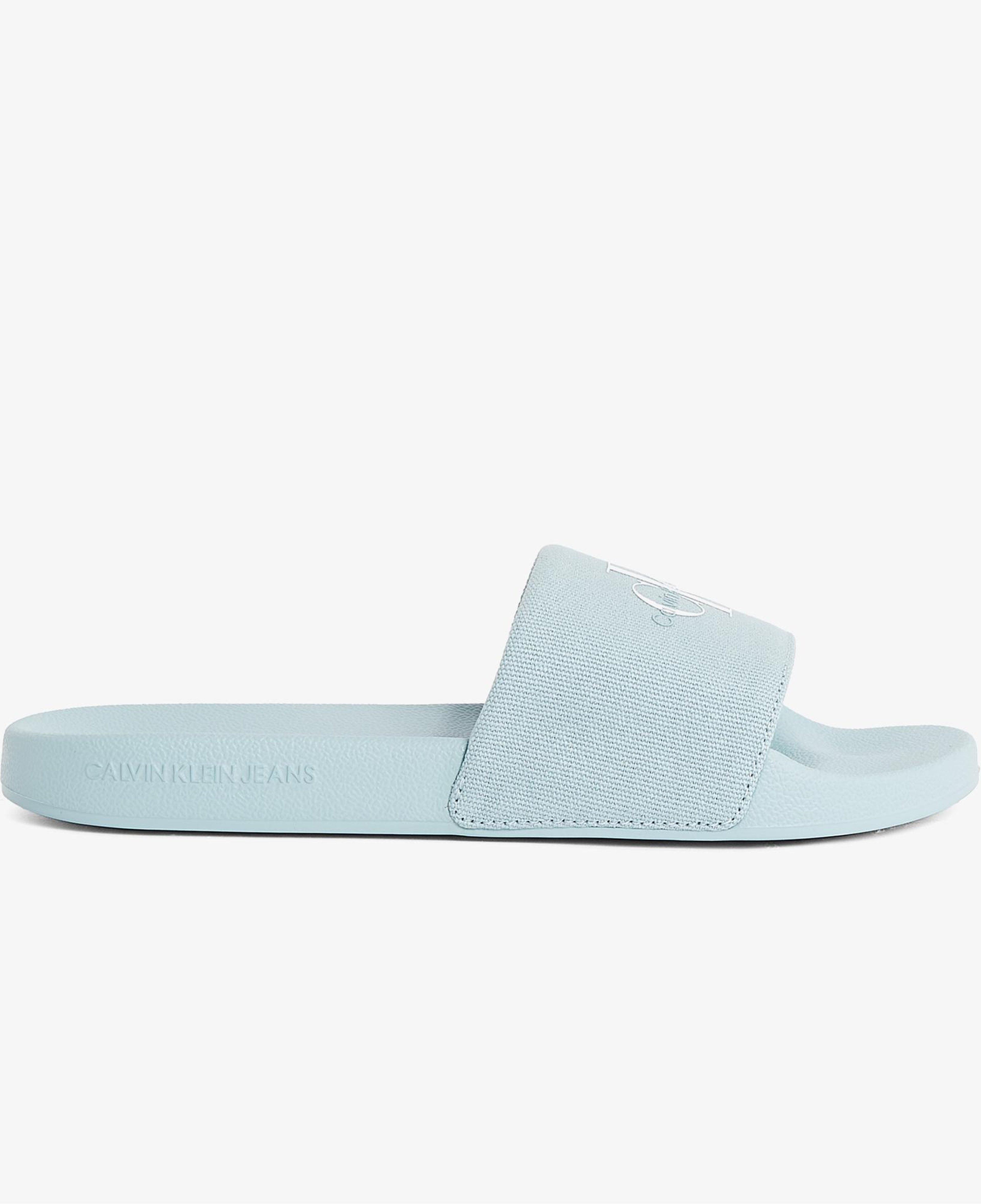 Calvin Klein Monogram Kadın Mavi Terlik
