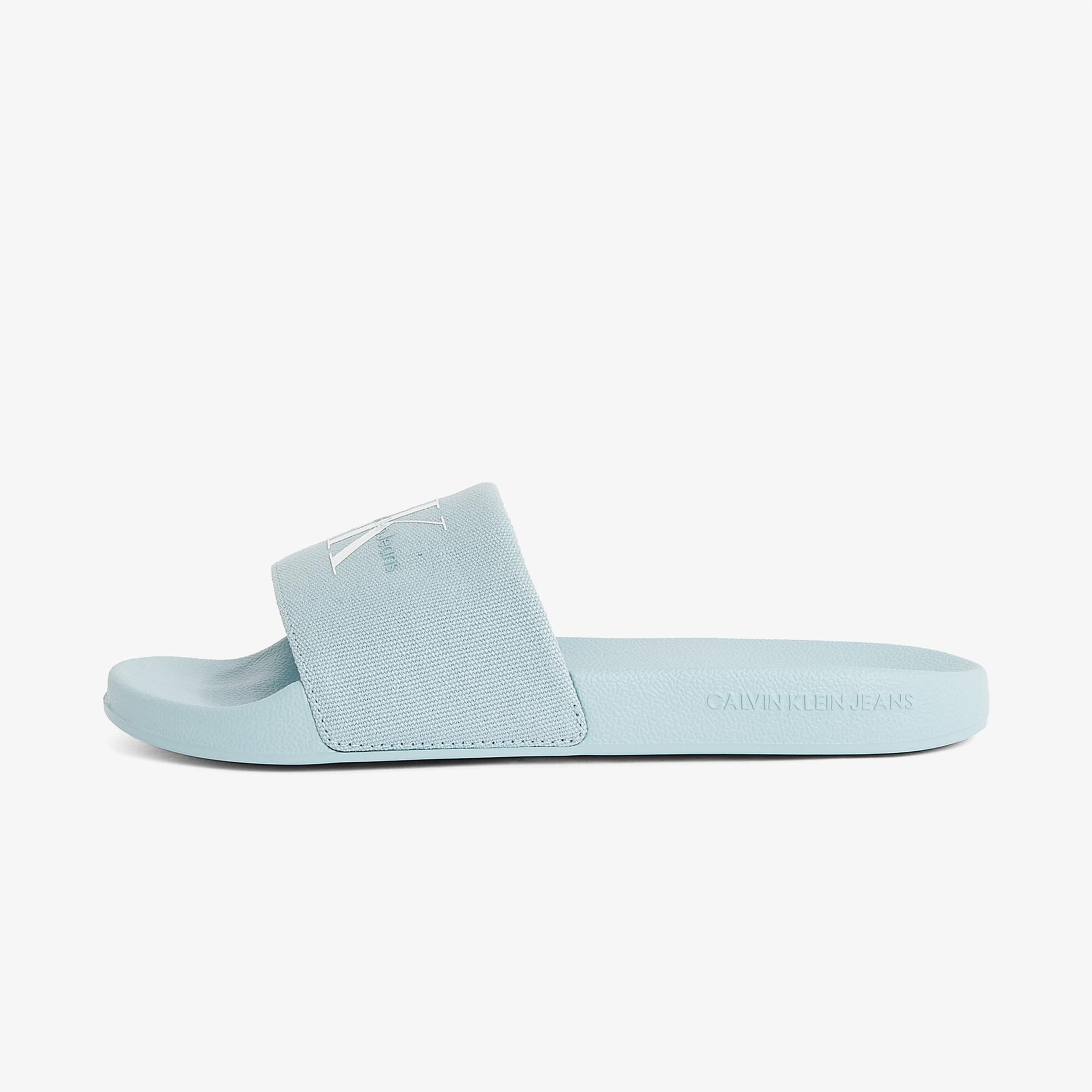 Calvin Klein Monogram Kadın Mavi Terlik