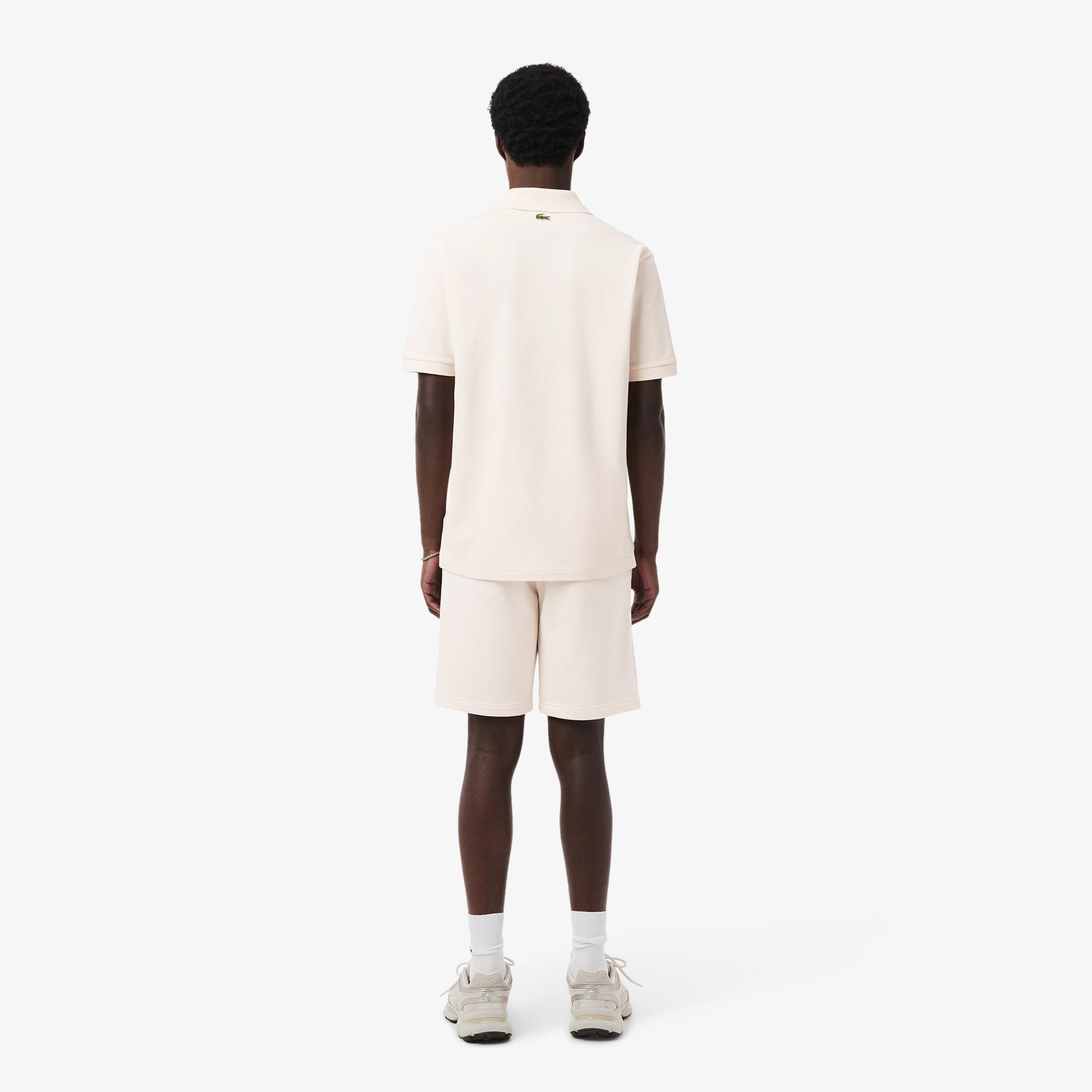 Lacoste Erkek Regular Fit Baskılı Bej Şort